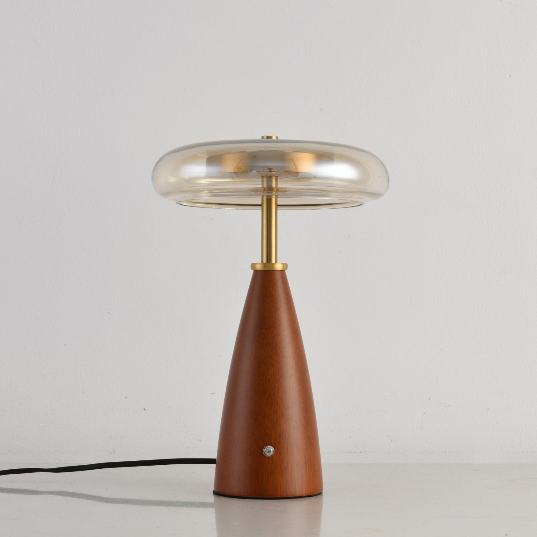 Mushroom Retro Glass Table Lamp