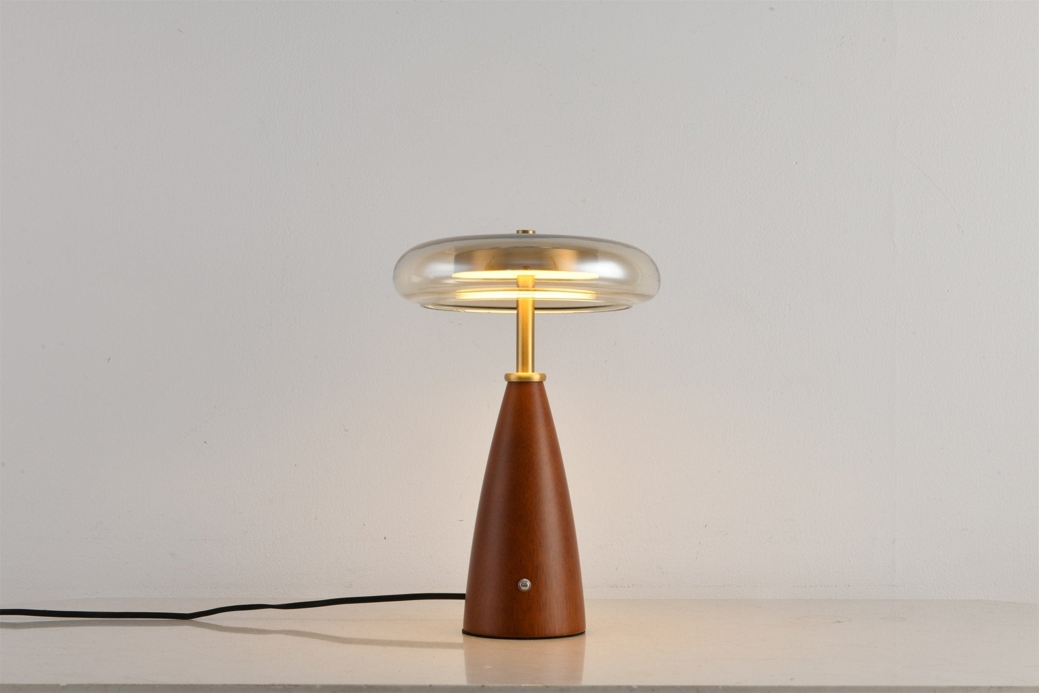 Mushroom Retro Glass Table Lamp