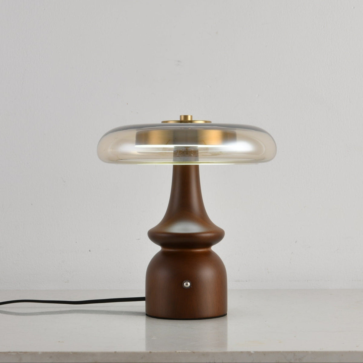 Mushroom Retro Glass Table Lamp