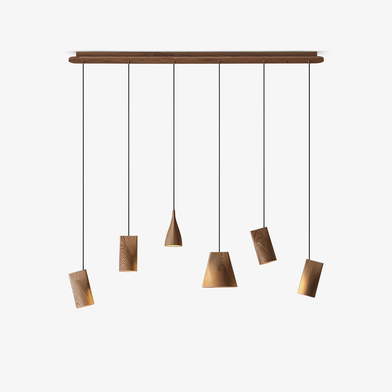 Ivarara Asymmetrical Wood Pendant Light