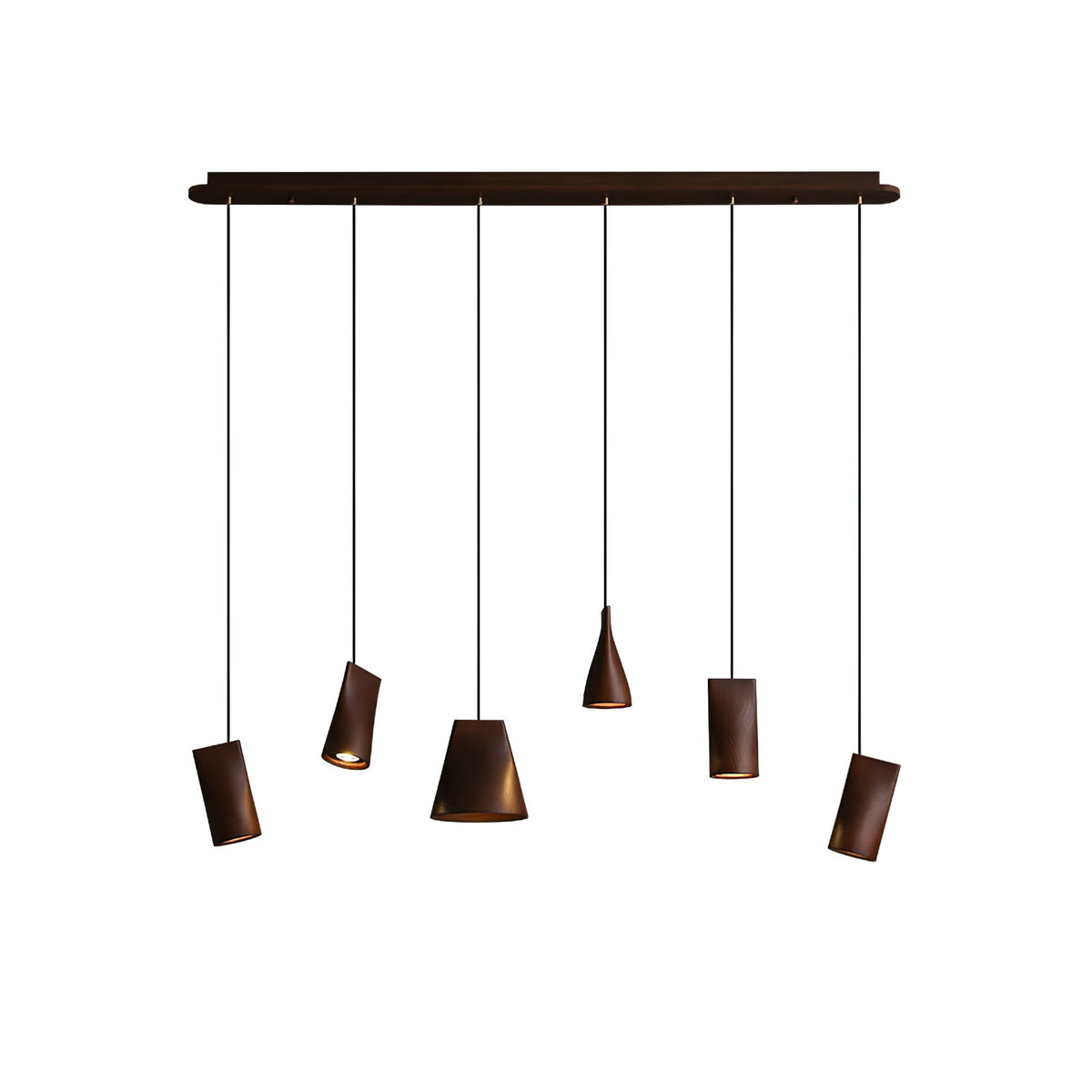 Ivarara Asymmetrical Wood Pendant Light