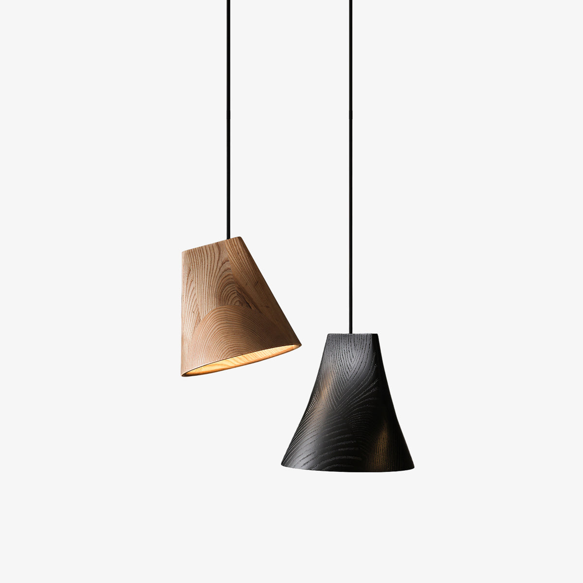 Ivarara Asymmetrical Wood Pendant Light