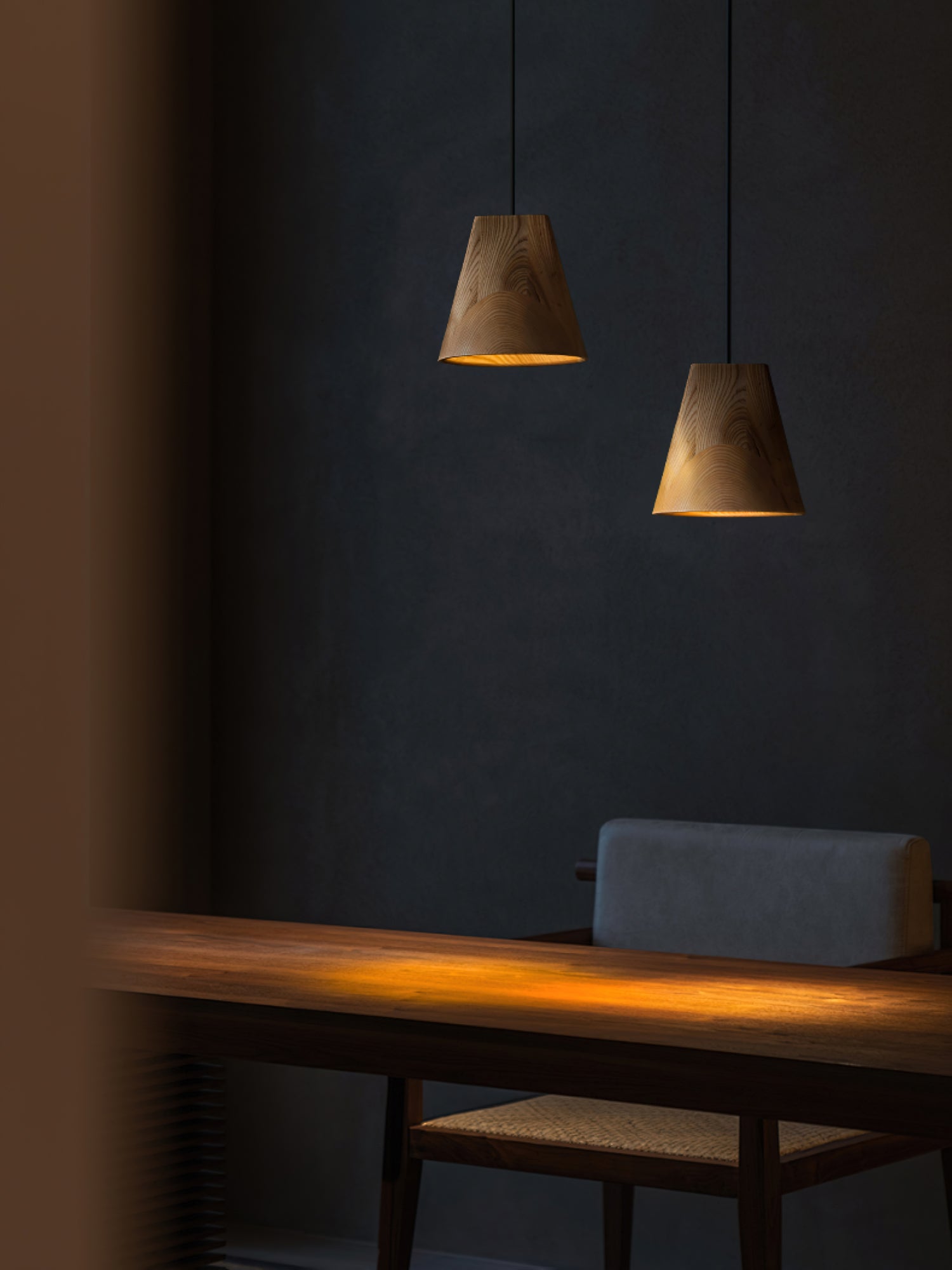 Ivarara Asymmetrical Wood Pendant Light
