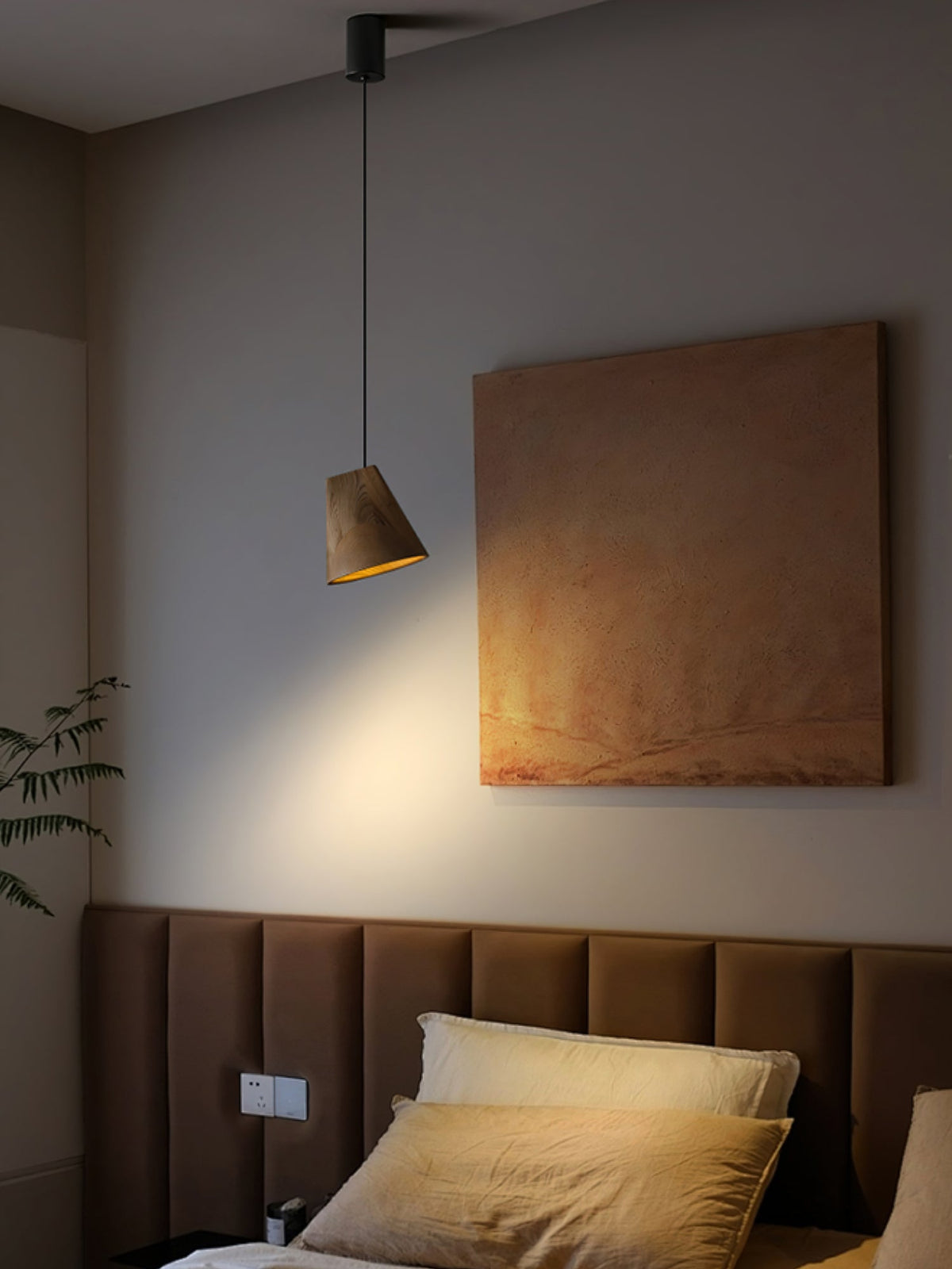 Ivarara Asymmetrical Wood Pendant Light