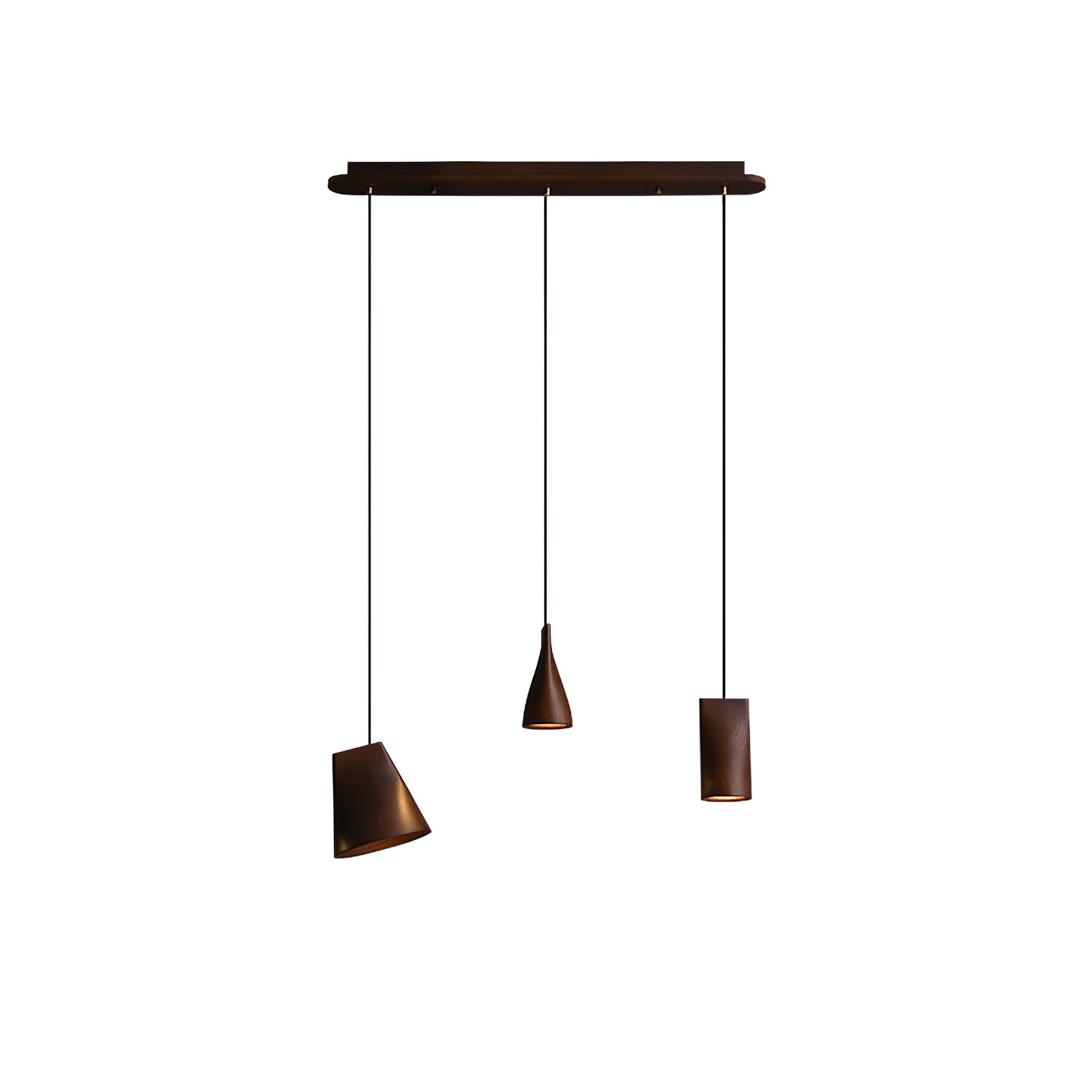 Ivarara Asymmetrical Wood Pendant Light