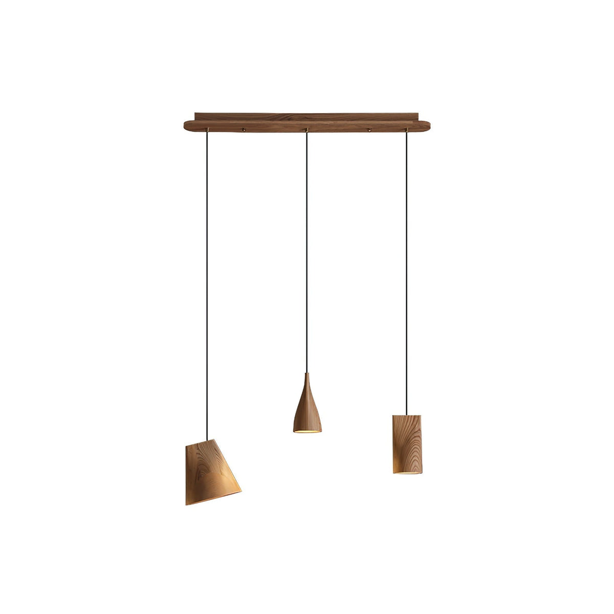 Ivarara Asymmetrical Wood Pendant Light