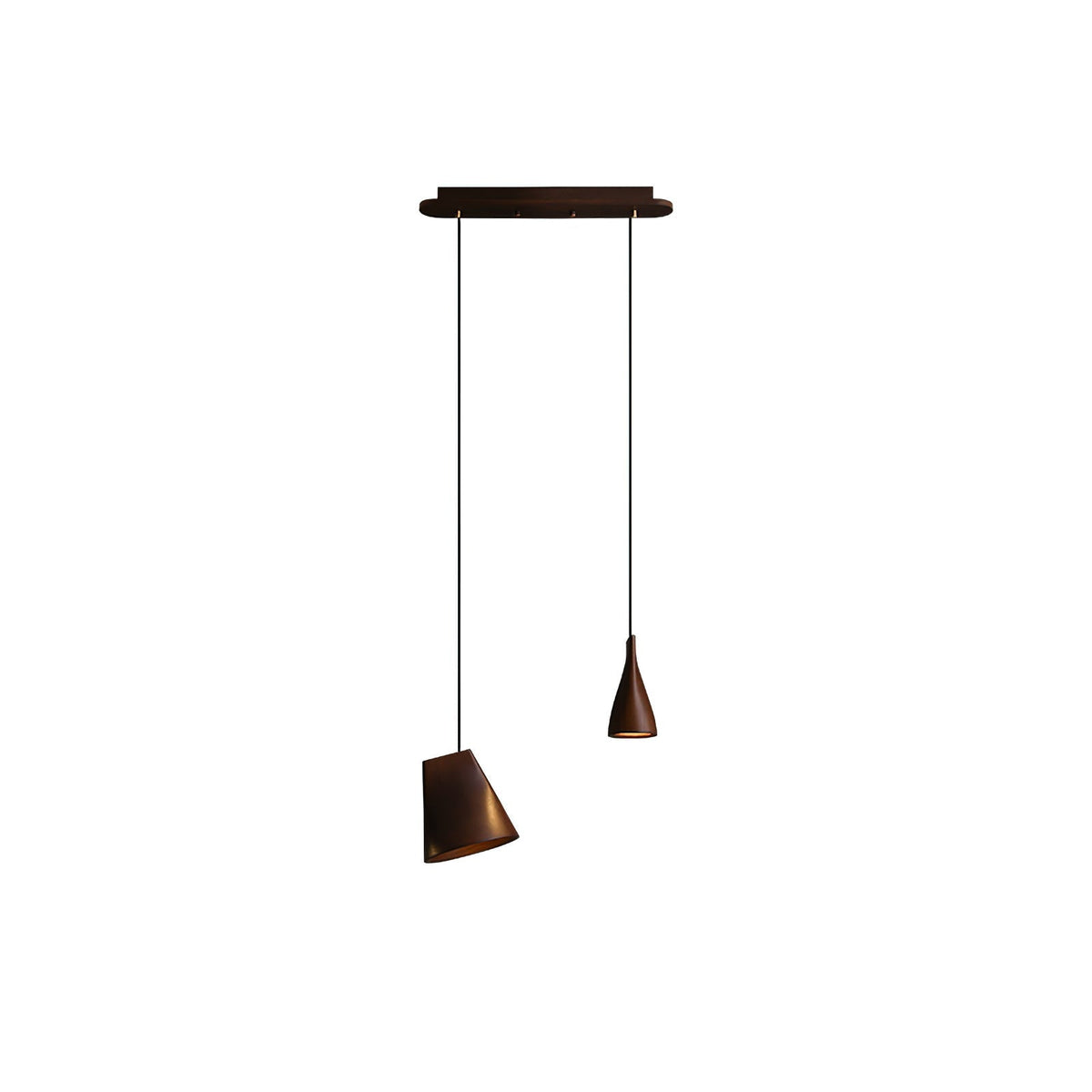 Ivarara Asymmetrical Wood Pendant Light