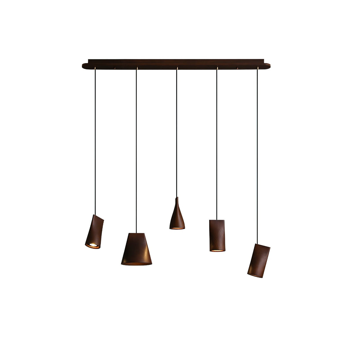 Ivarara Asymmetrical Wood Pendant Light