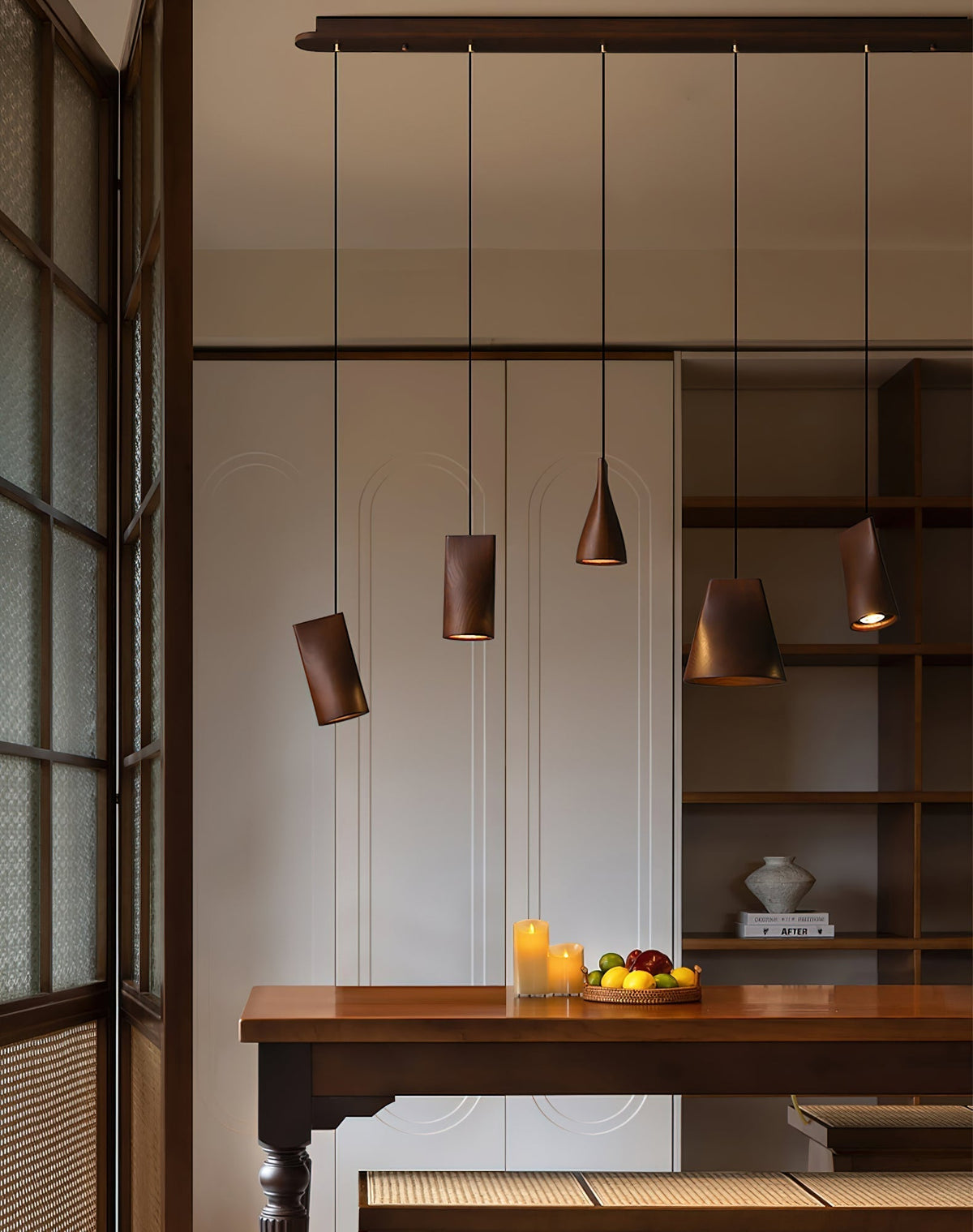 Ivarara Asymmetrical Wood Pendant Light