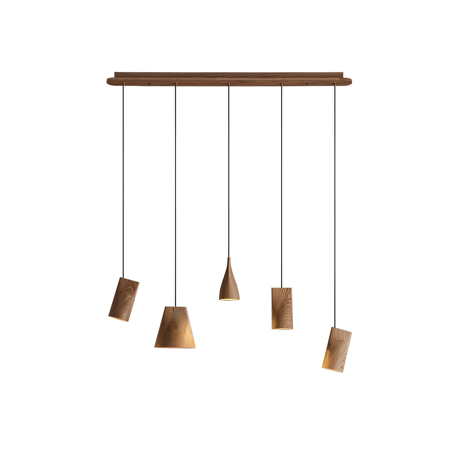 Ivarara Asymmetrical Wood Pendant Light