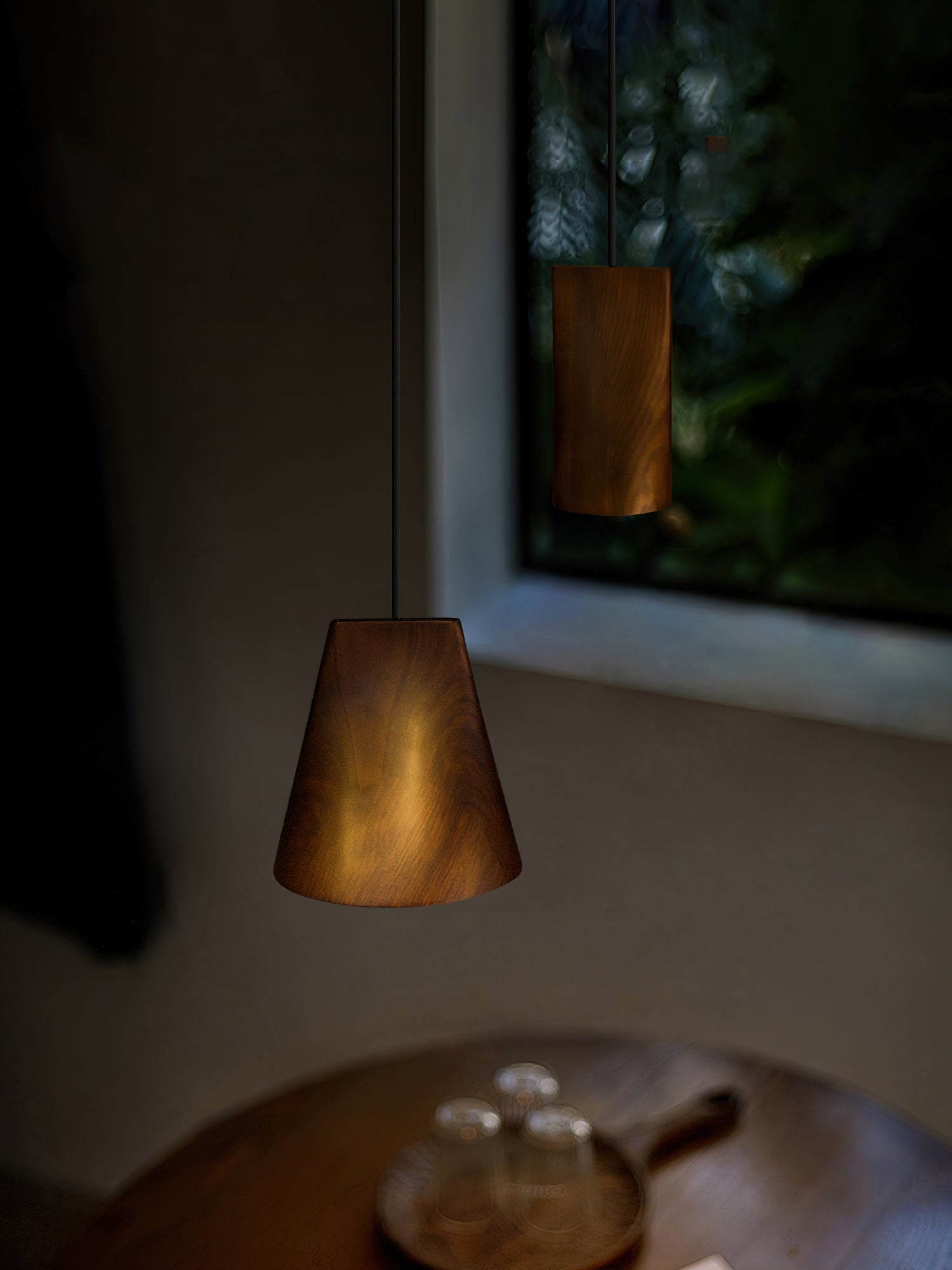 Ivarara Asymmetrical Wood Pendant Light
