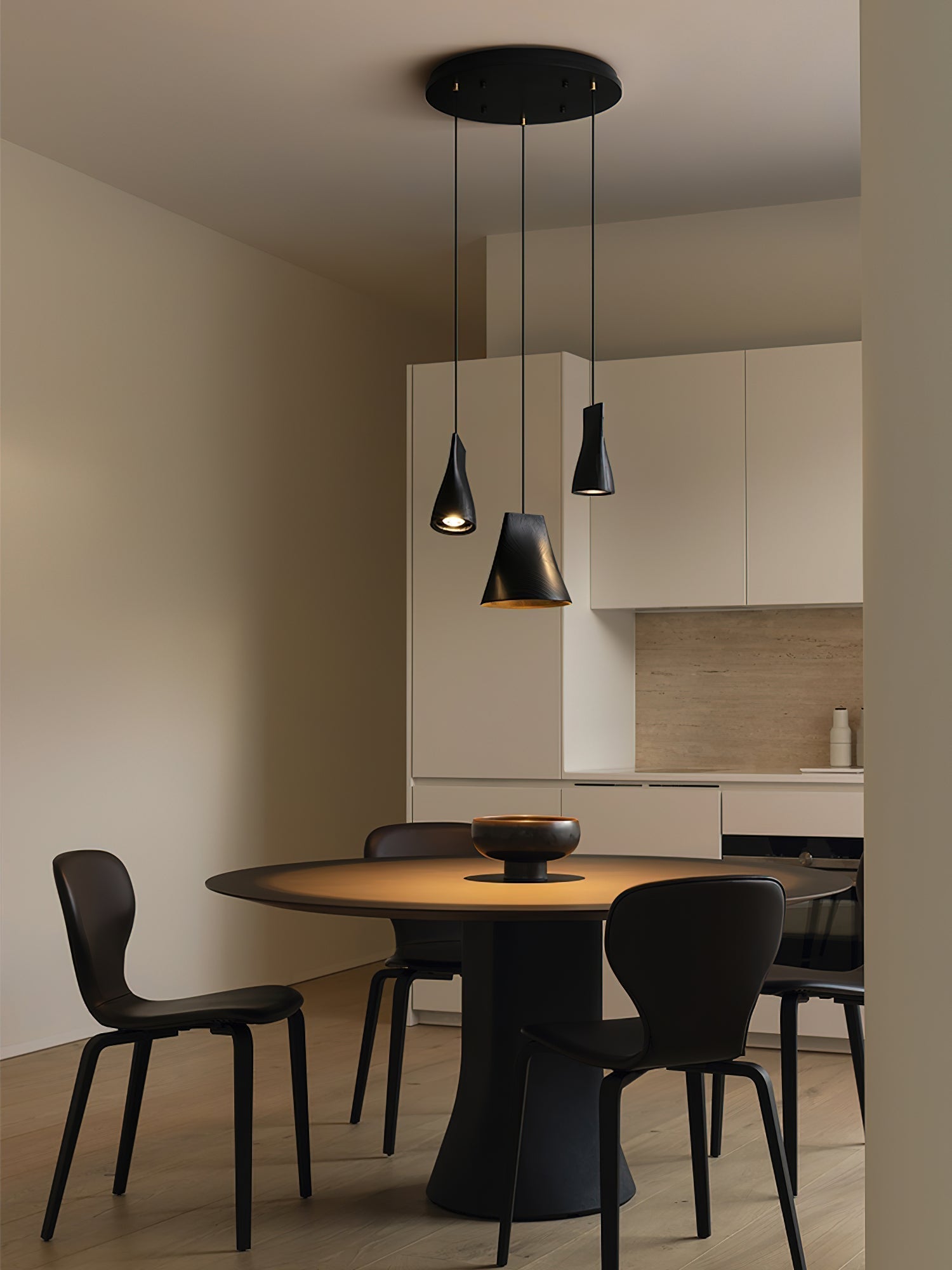 Ivarara Asymmetrical Wood Pendant Light