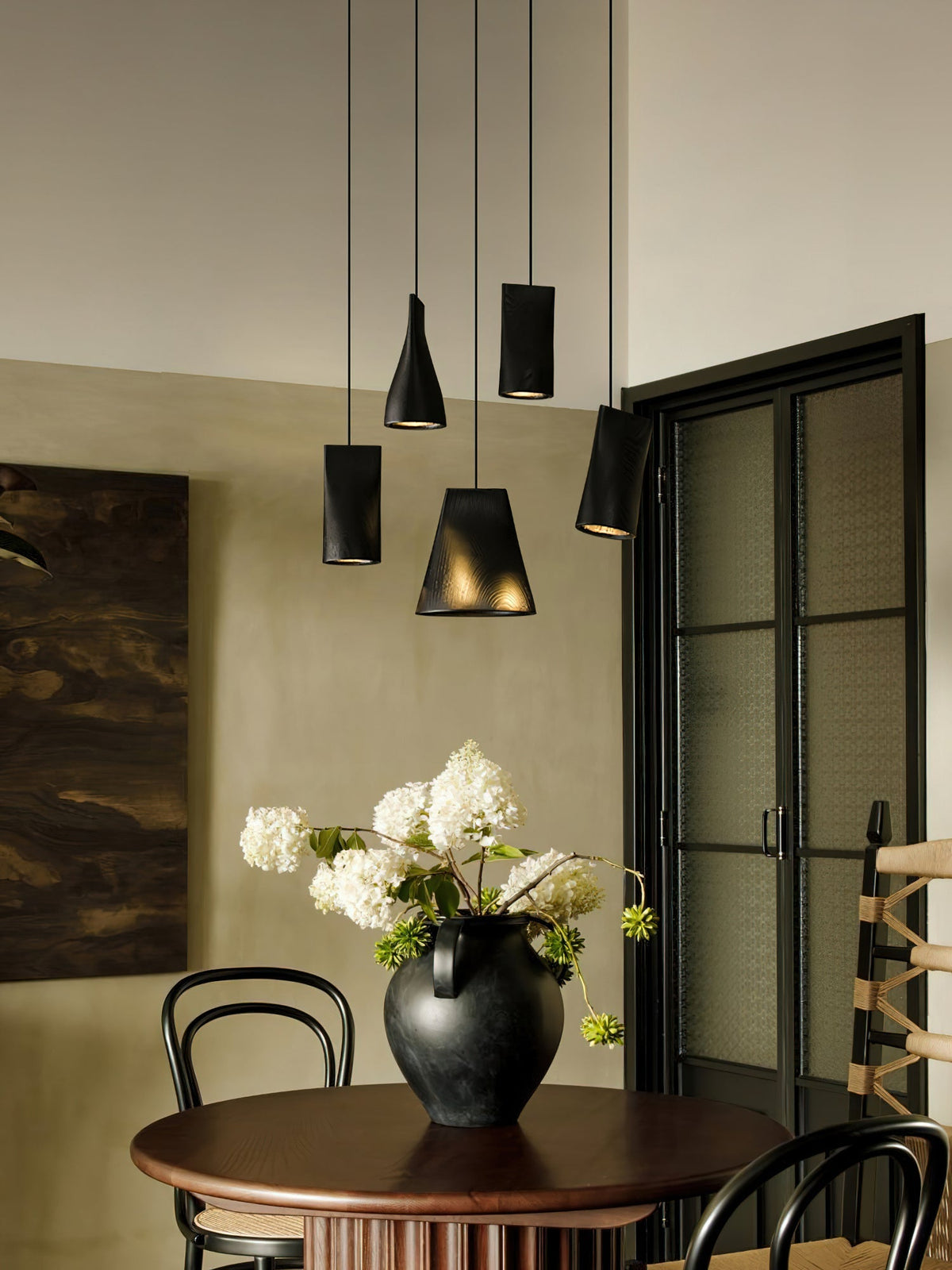 Ivarara Asymmetrical Wood Pendant Light