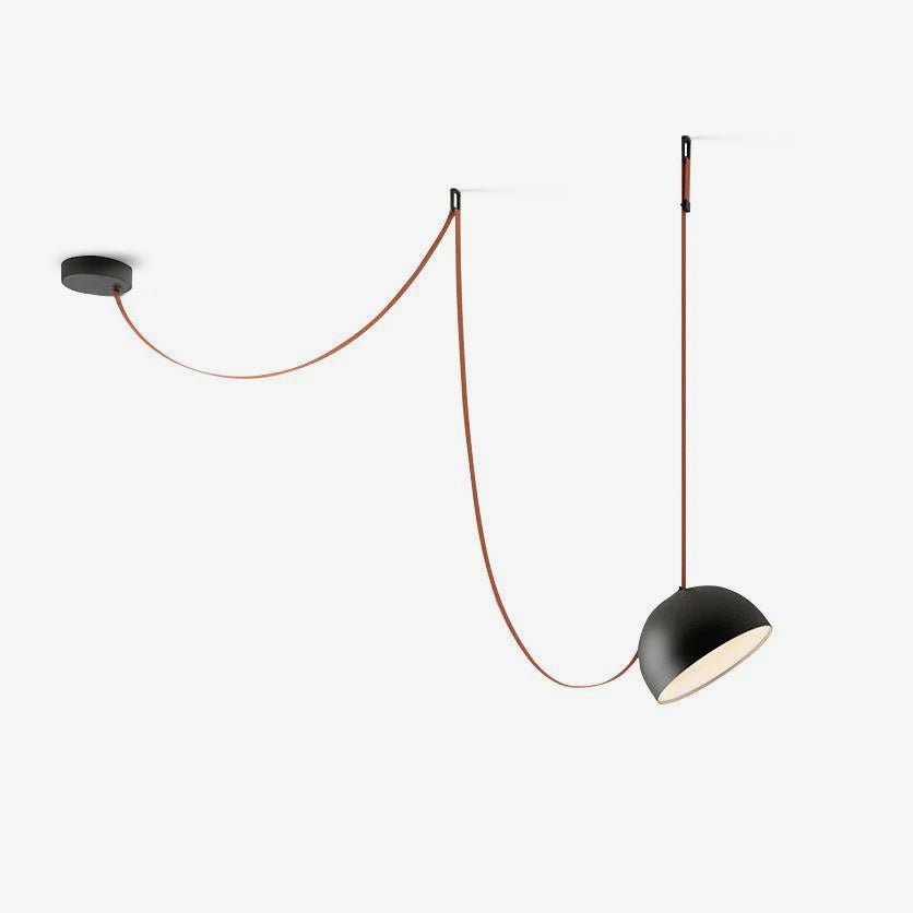 Elarok Modern Minimalist Combination Leather Pendant Light