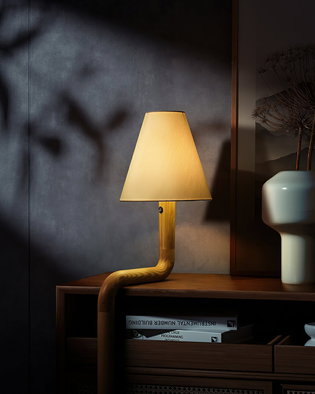 Syleielle Bend Wood Table Lamp