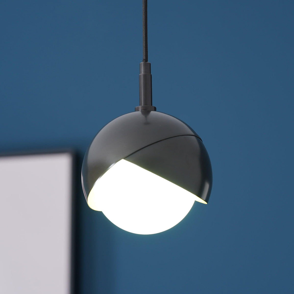 Jynara Pendant Lamp Brass Nested Opal Globe Modern