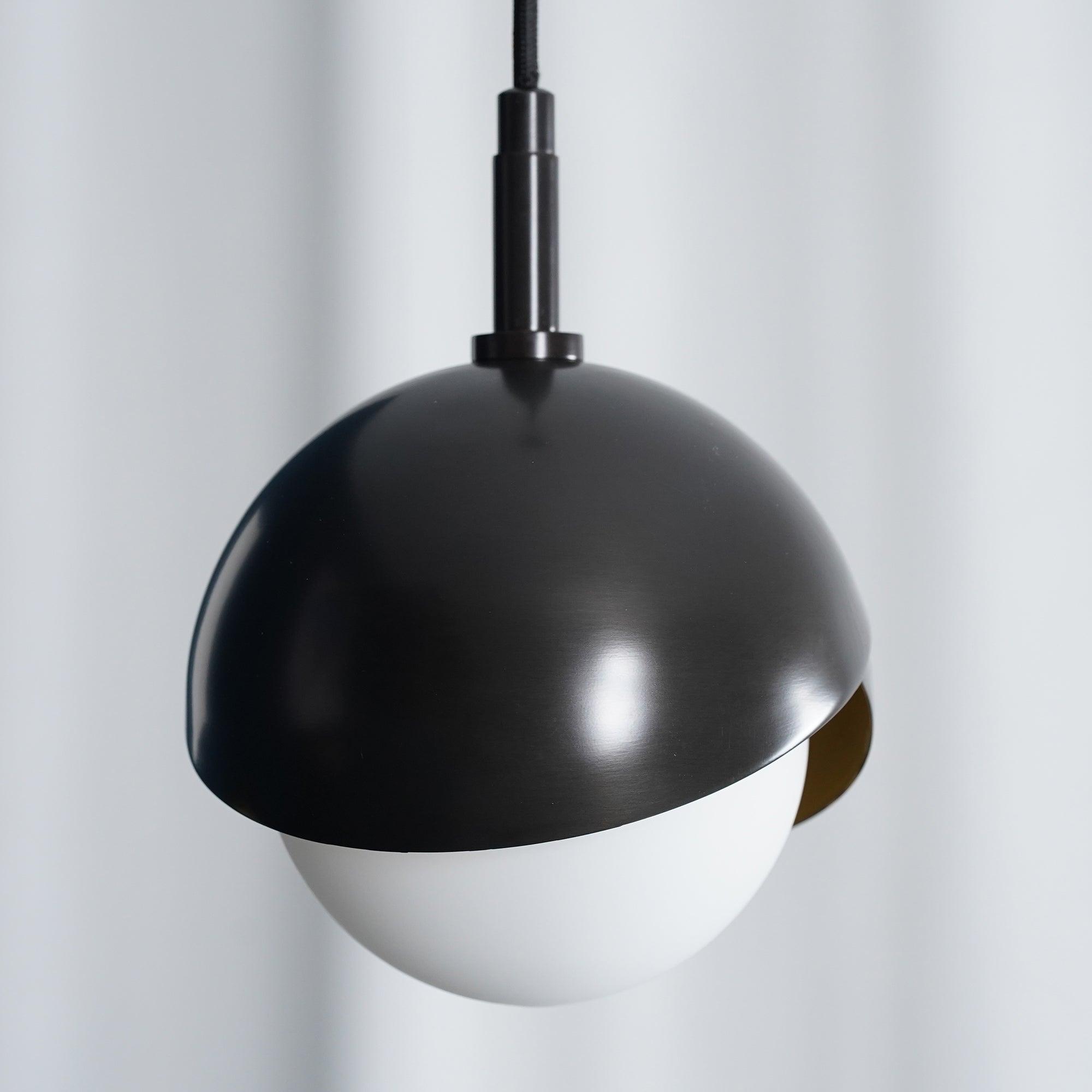 Jynara Pendant Lamp Brass Nested Opal Globe Modern
