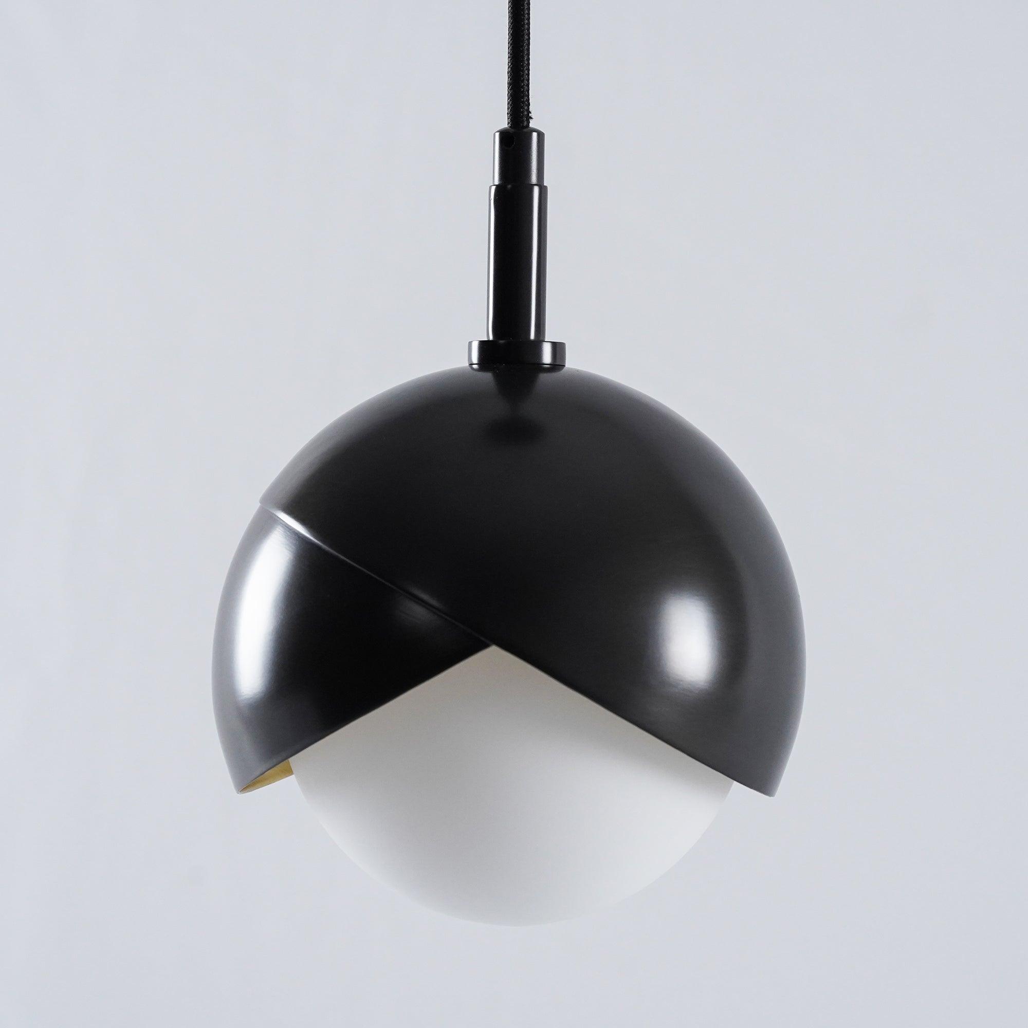 Jynara Pendant Lamp Brass Nested Opal Globe Modern
