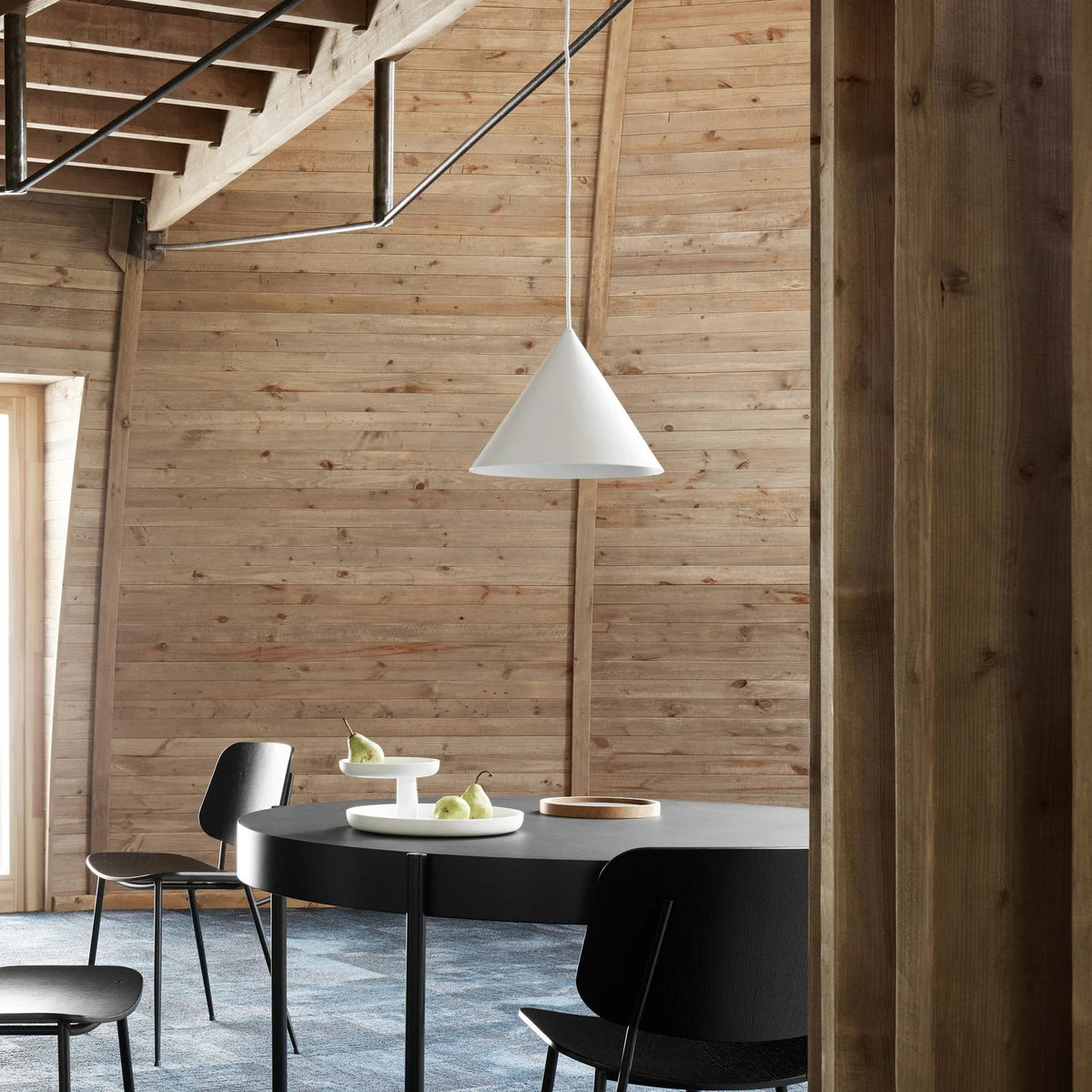 Caeluvyu Modern Minimalist Dark Metal Pendant Lamp