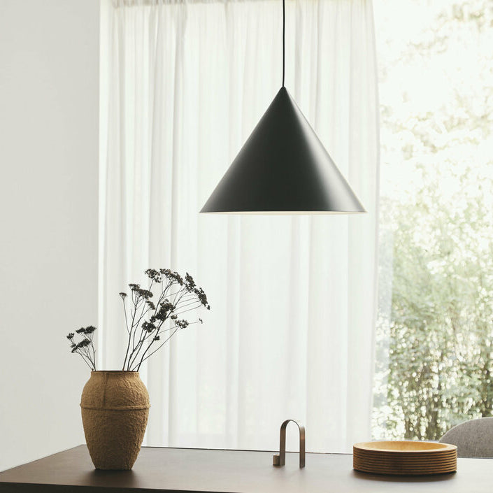 Caeluvyu Modern Minimalist Dark Metal Pendant Lamp