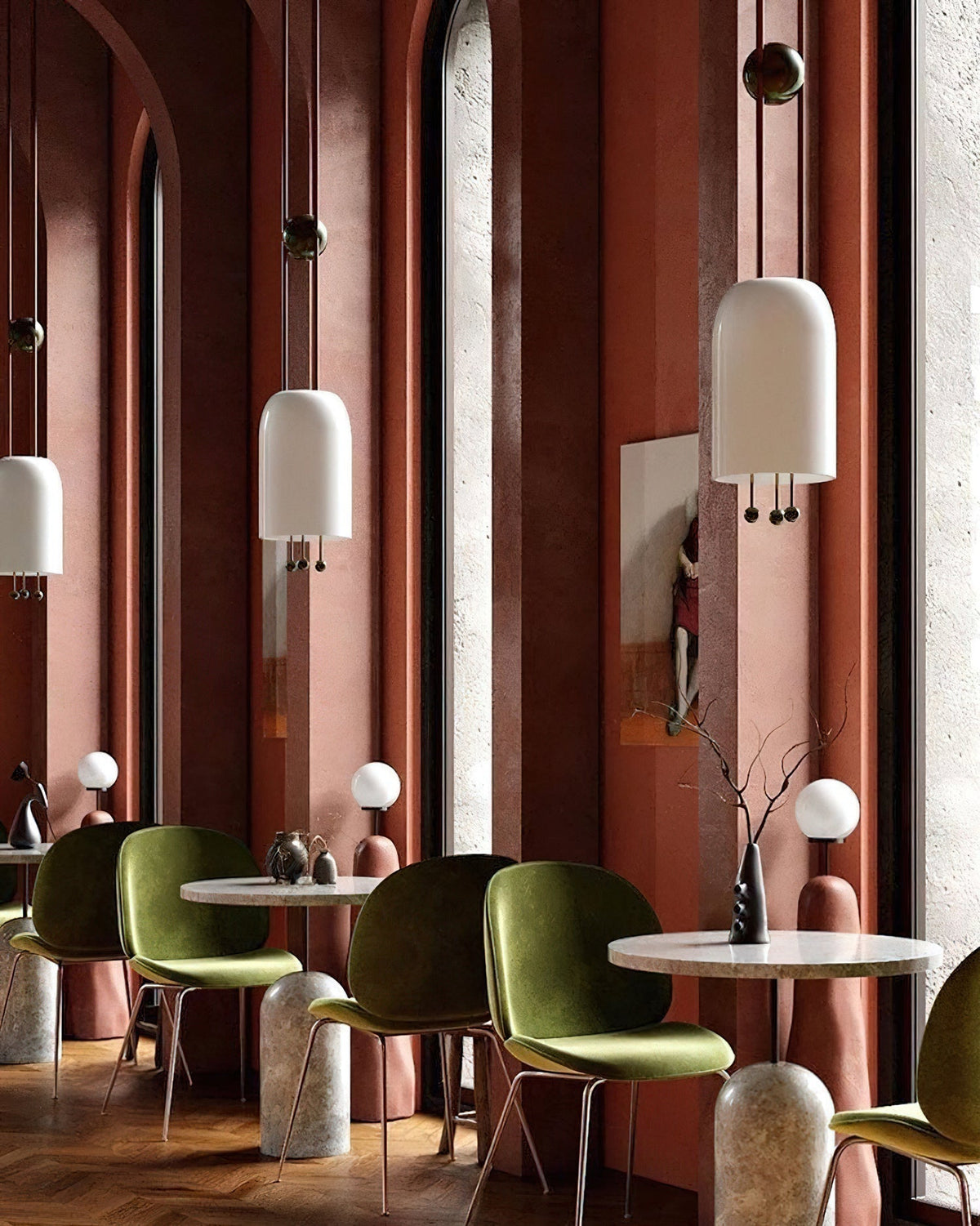 Qir Traditional Elegance Glass Pendant Light