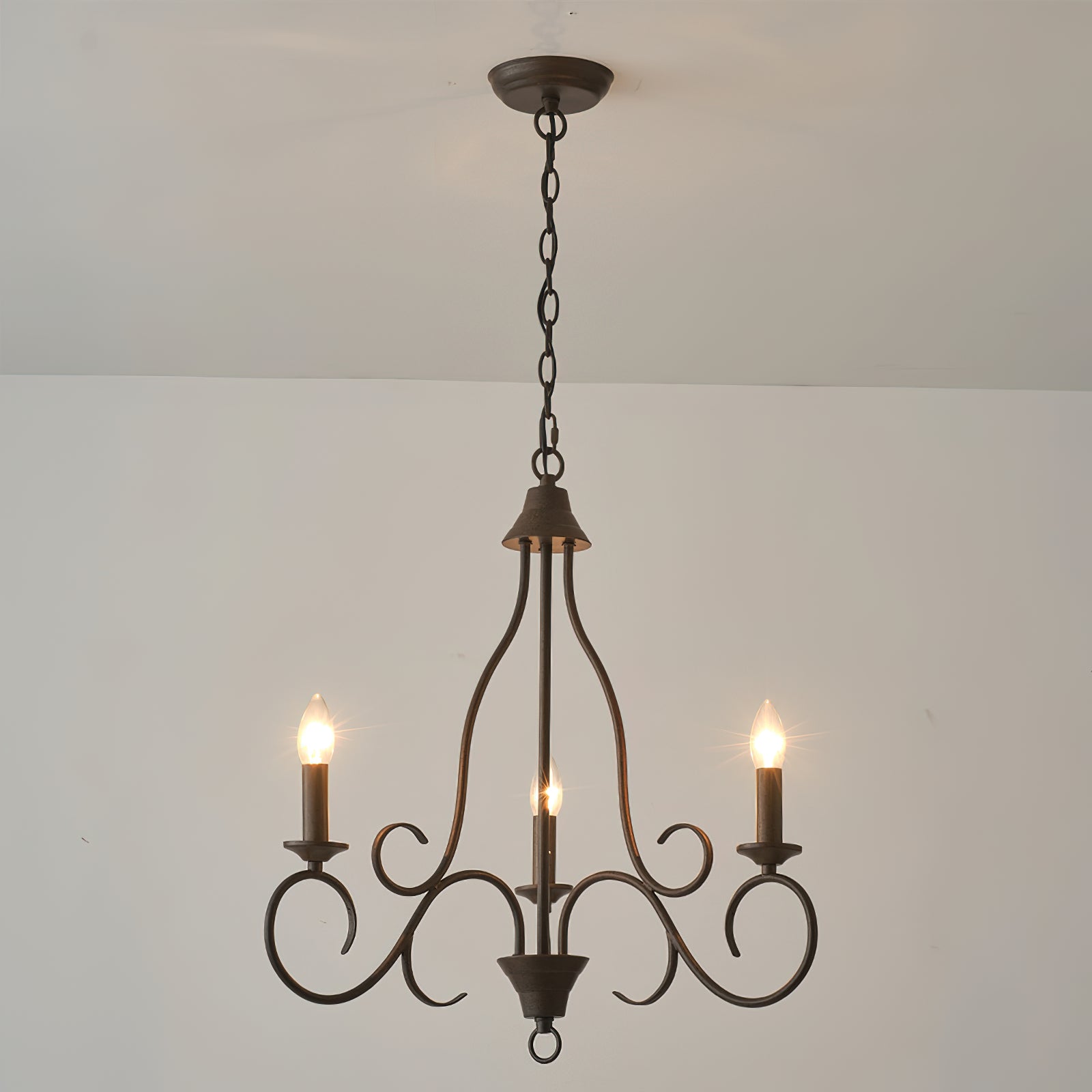 Dvaluvyu Vintage Industrial Metal Chandelier