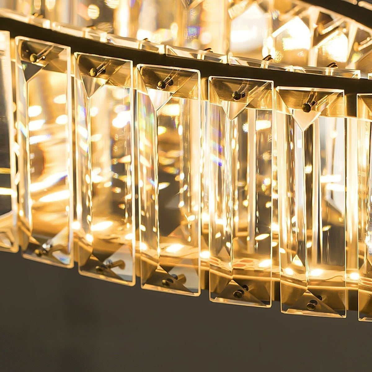 Cyrirelle Chandelier Gold Crystal Ring