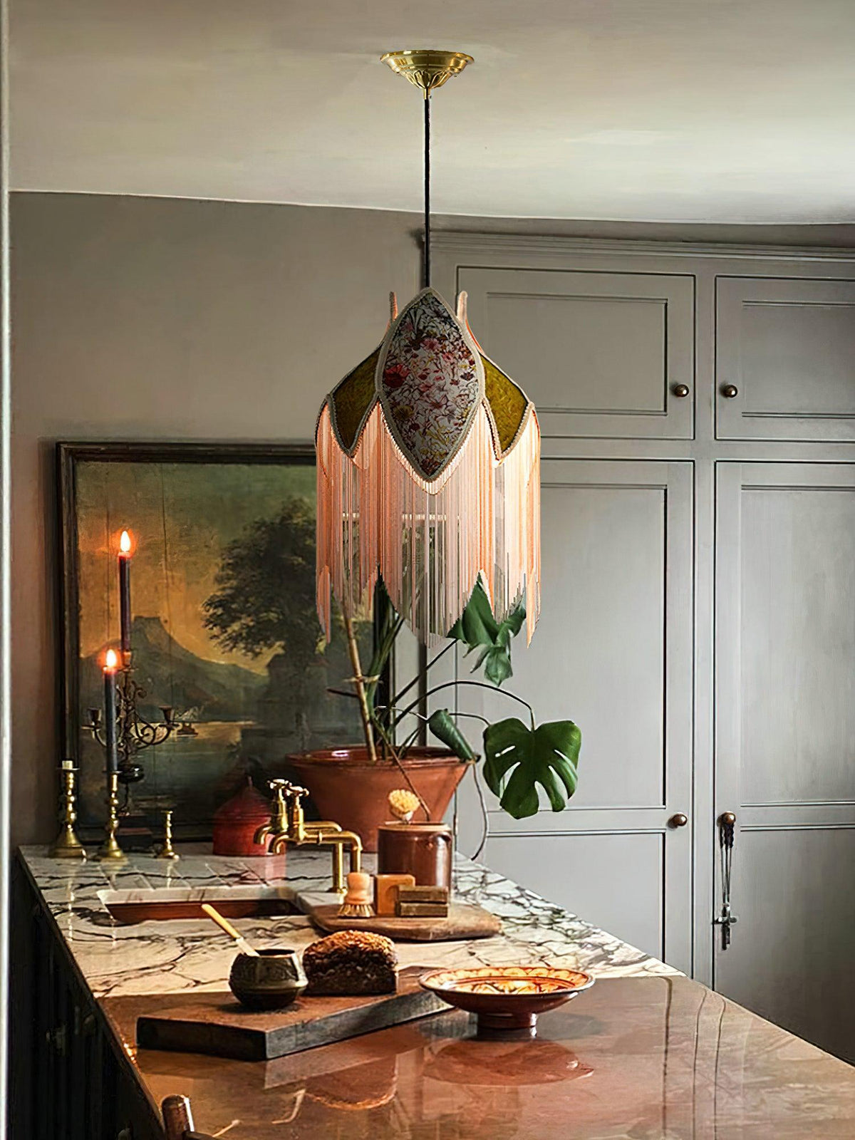 Yolvin Unique Fringed Pendant Lamp
