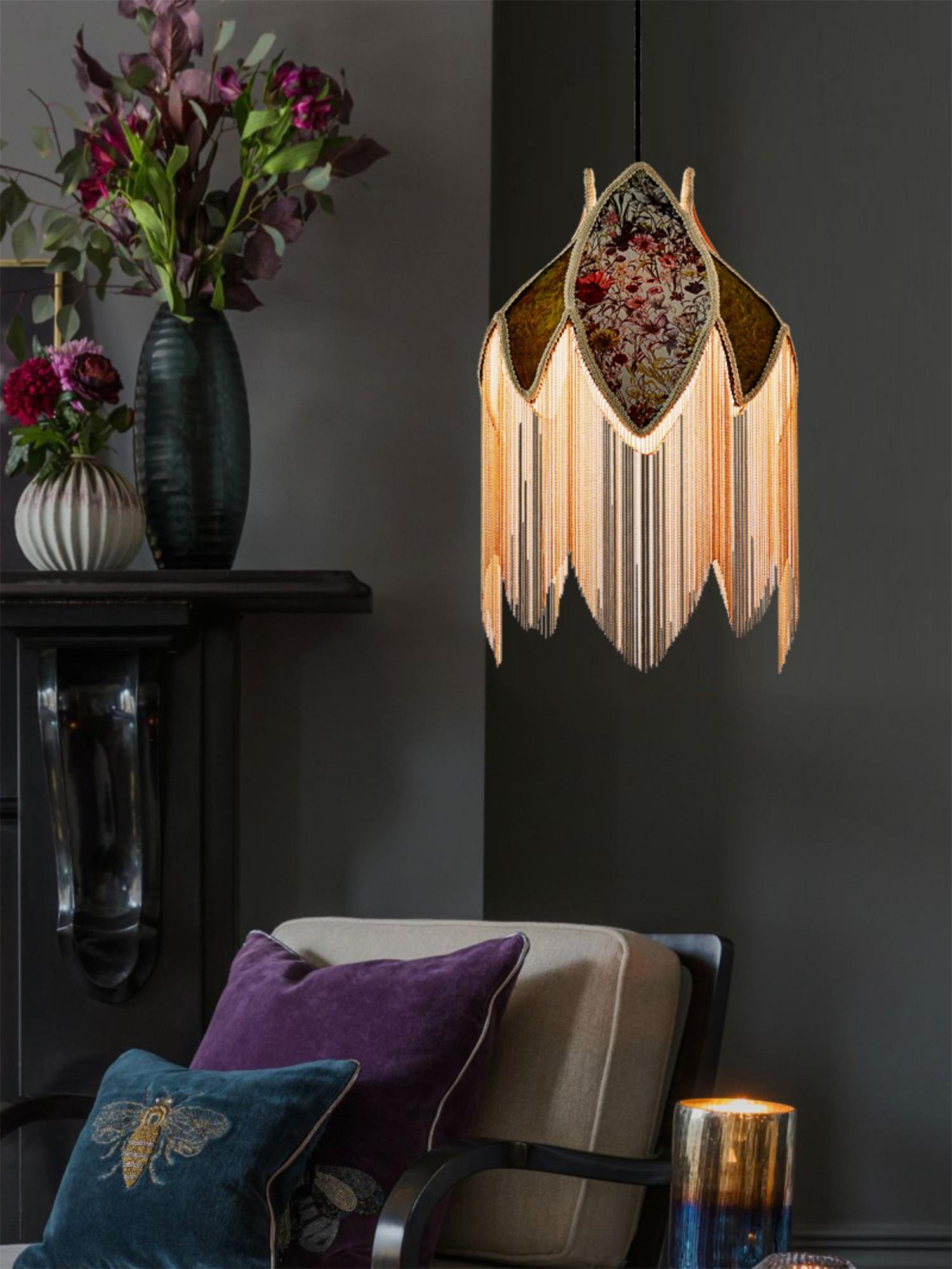 Yolvin Unique Fringed Pendant Lamp