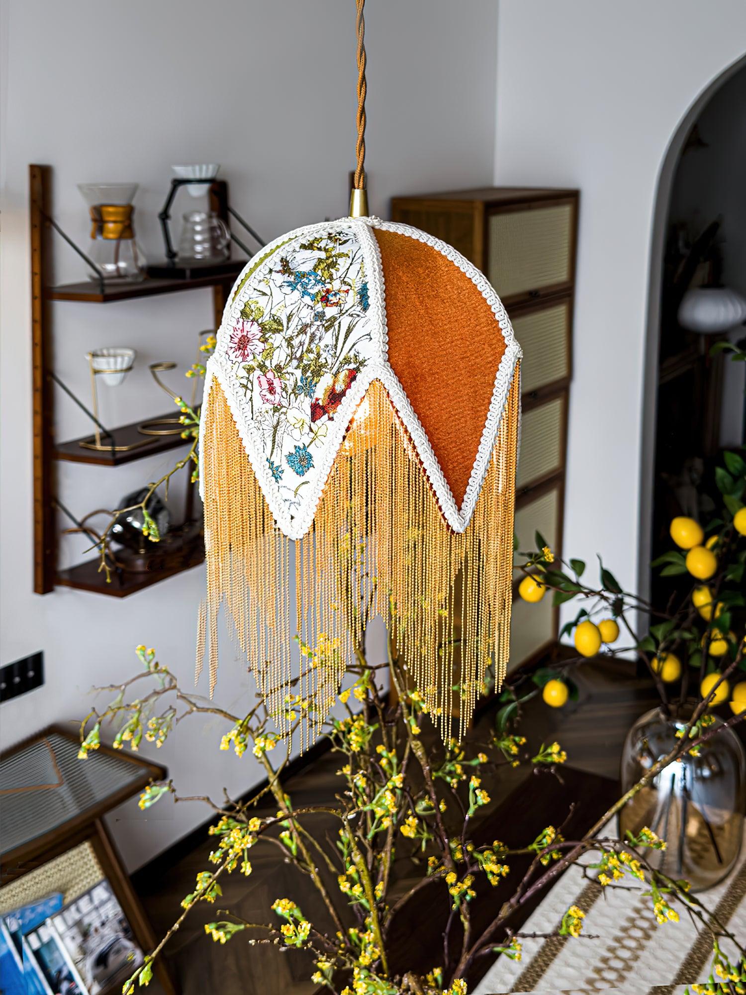 Yolvin Unique Fringed Pendant Lamp