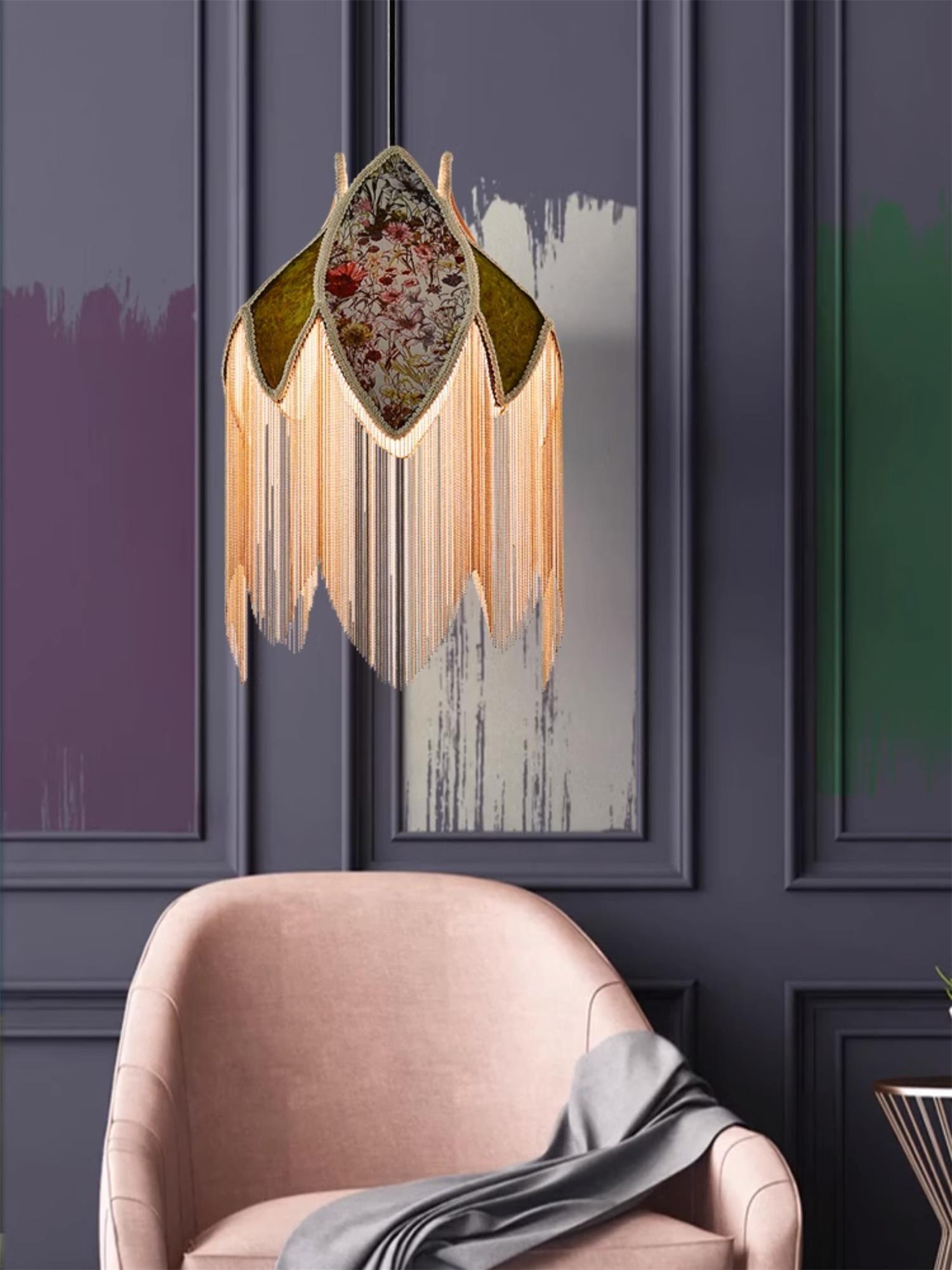 Yolvin Unique Fringed Pendant Lamp