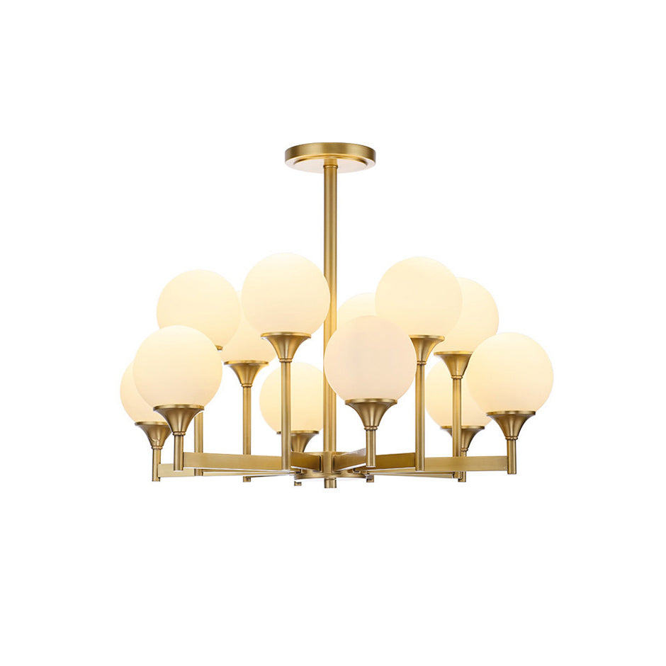 Mavex Vintage Industrial Glass Chandelier