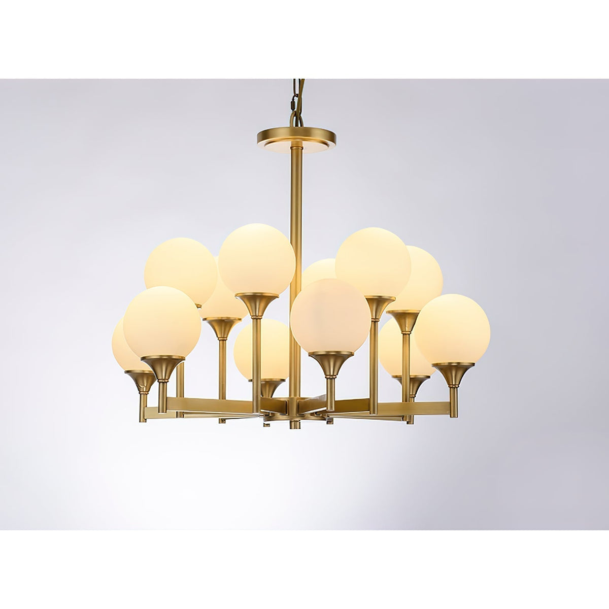 Mavex Vintage Industrial Glass Chandelier