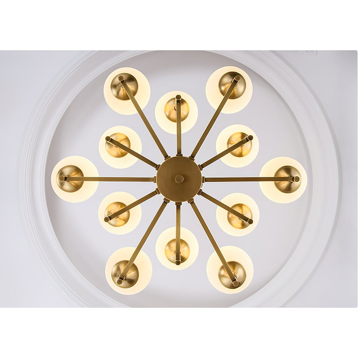 Mavex Vintage Industrial Glass Chandelier