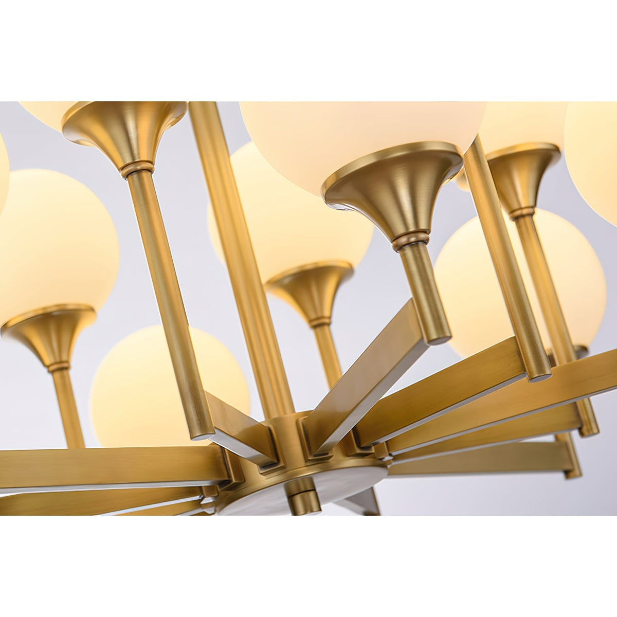 Mavex Vintage Industrial Glass Chandelier