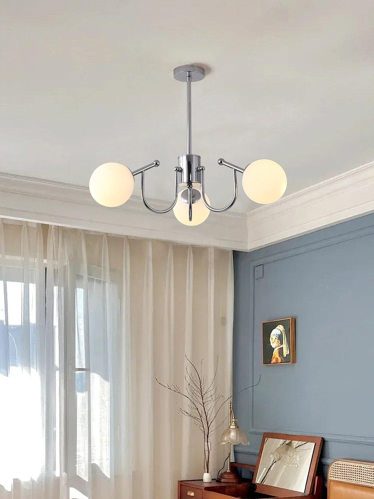 Tave Chandelier Globe Chrome Modern