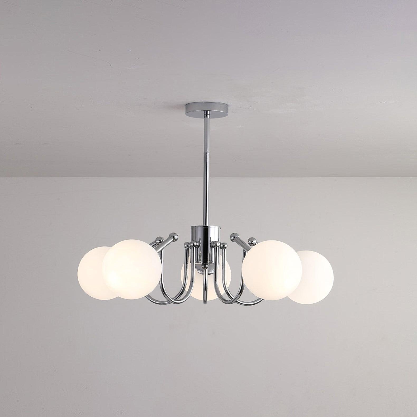 Tave Chandelier Globe Chrome Modern