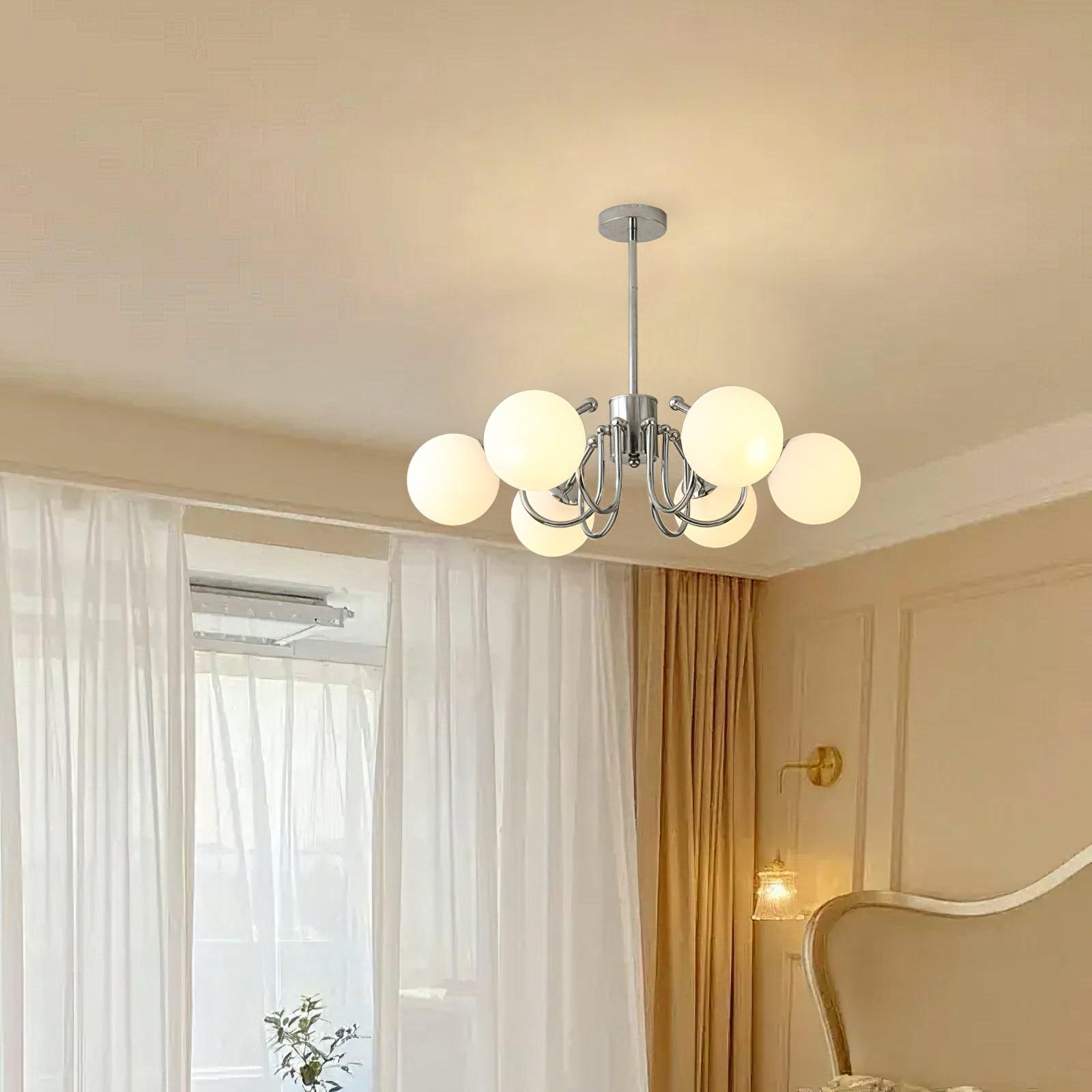 Tave Chandelier Globe Chrome Modern