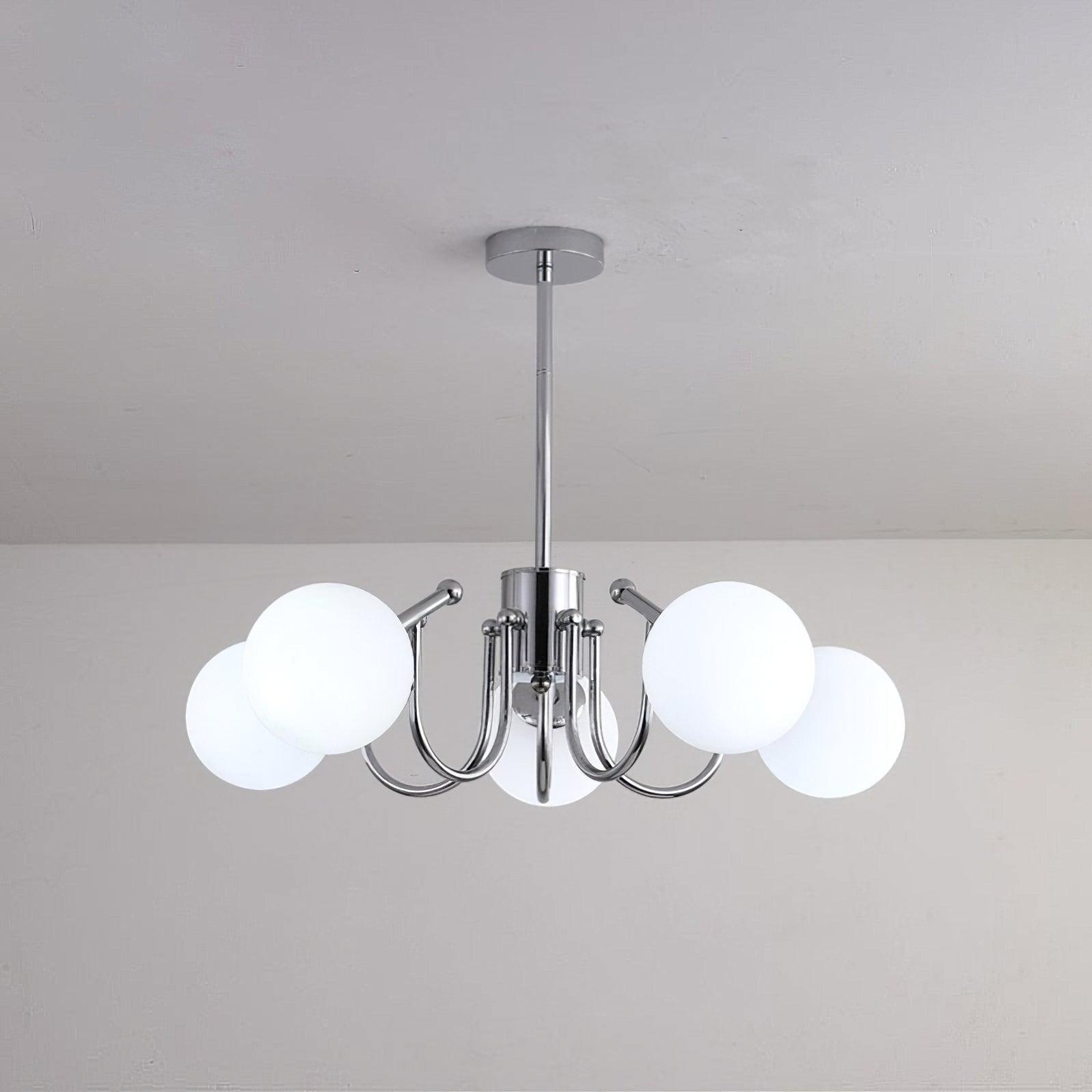 Tave Chandelier Globe Chrome Modern