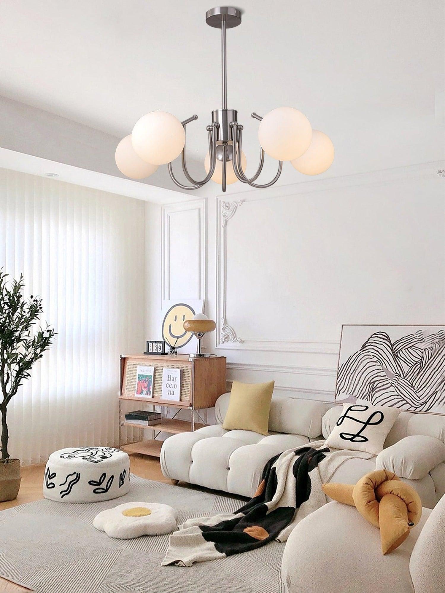 Tave Chandelier Globe Chrome Modern