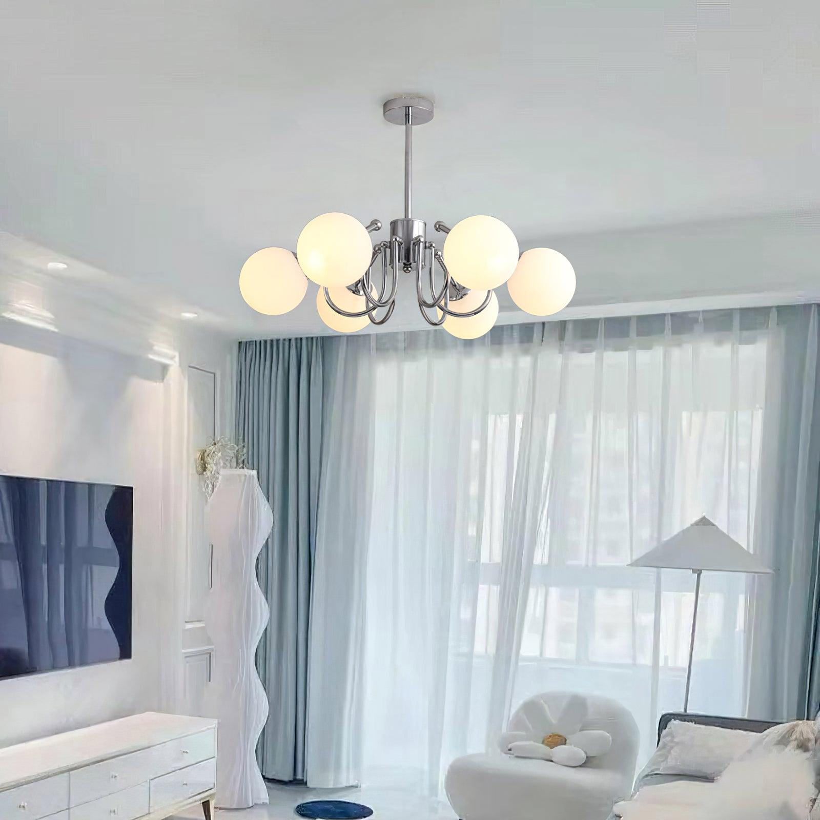 Tave Chandelier Globe Chrome Modern