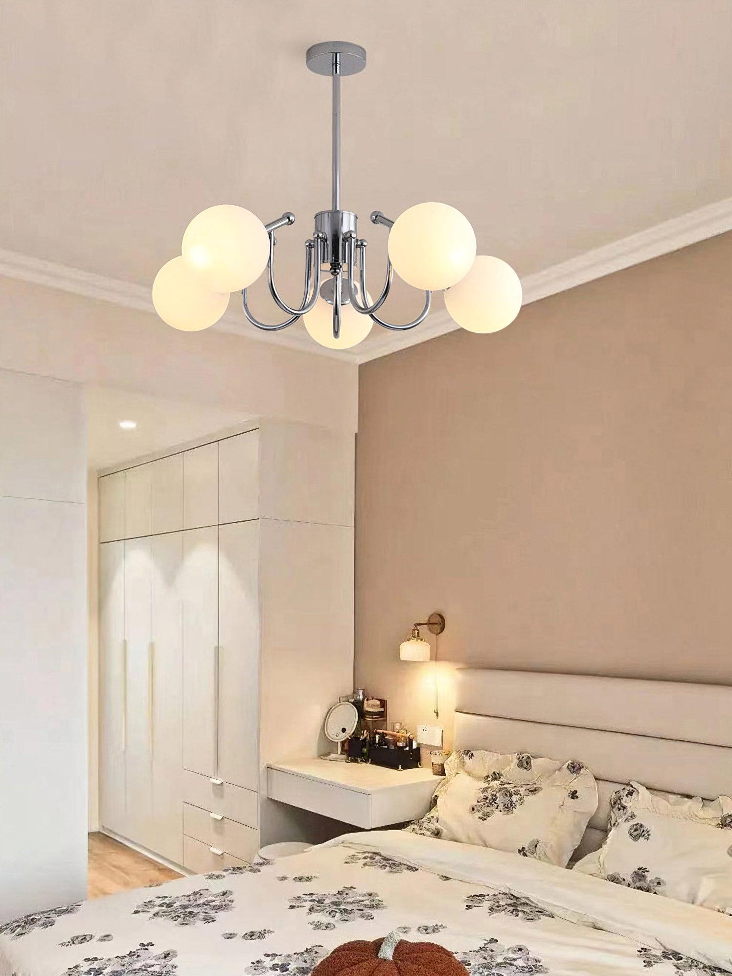 Tave Chandelier Globe Chrome Modern