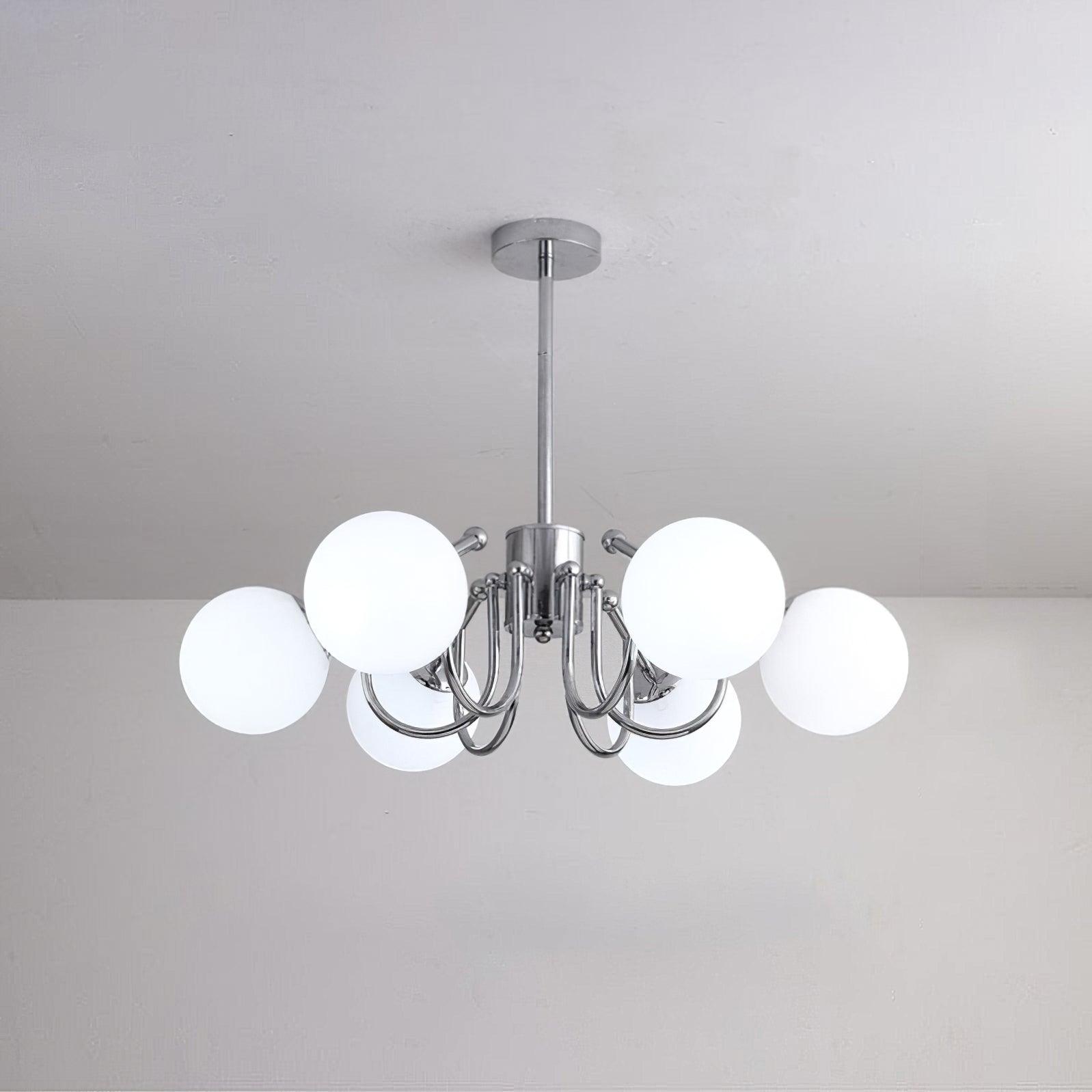 Tave Chandelier Globe Chrome Modern
