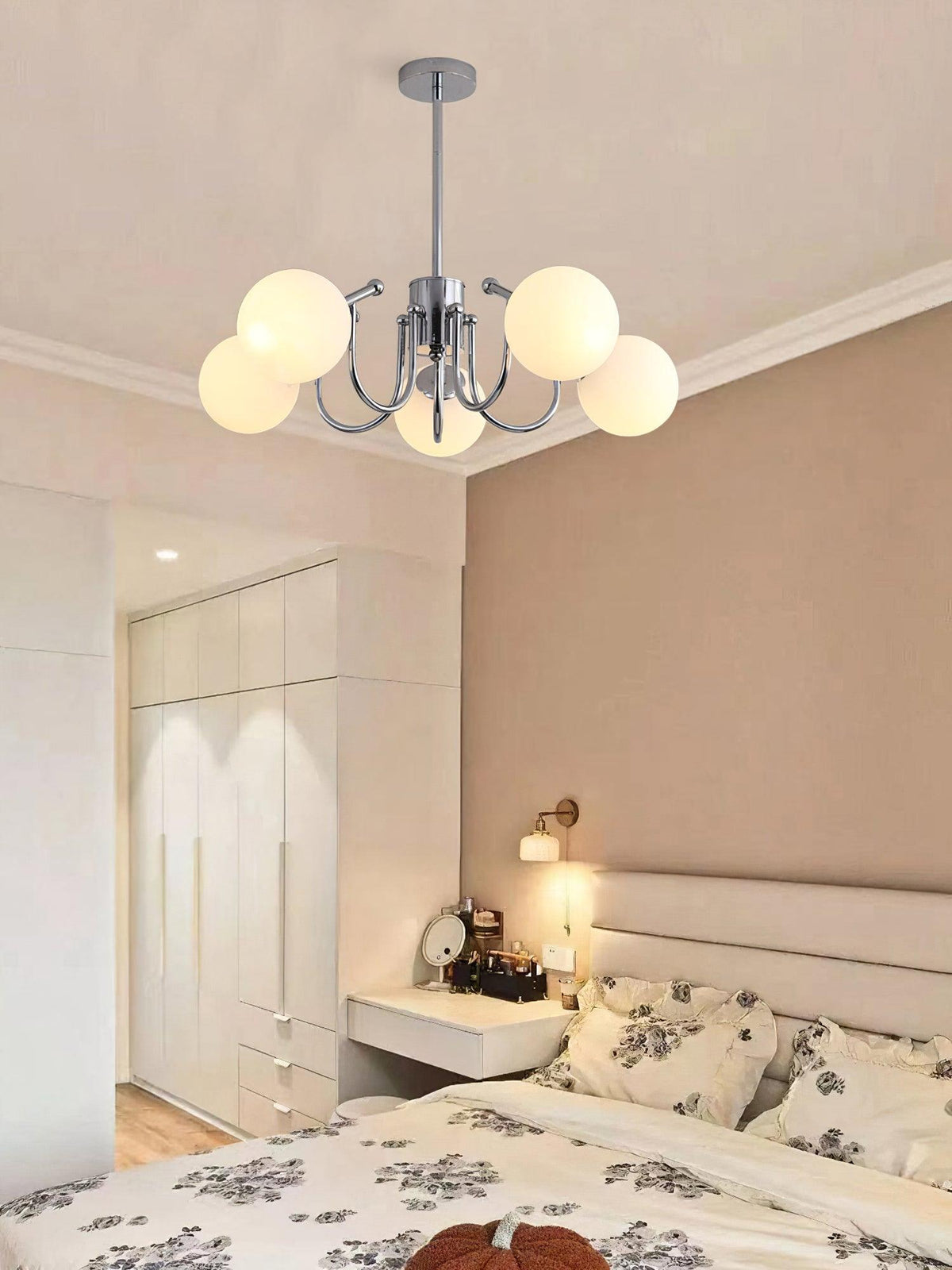 Tave Chandelier Globe Chrome Modern