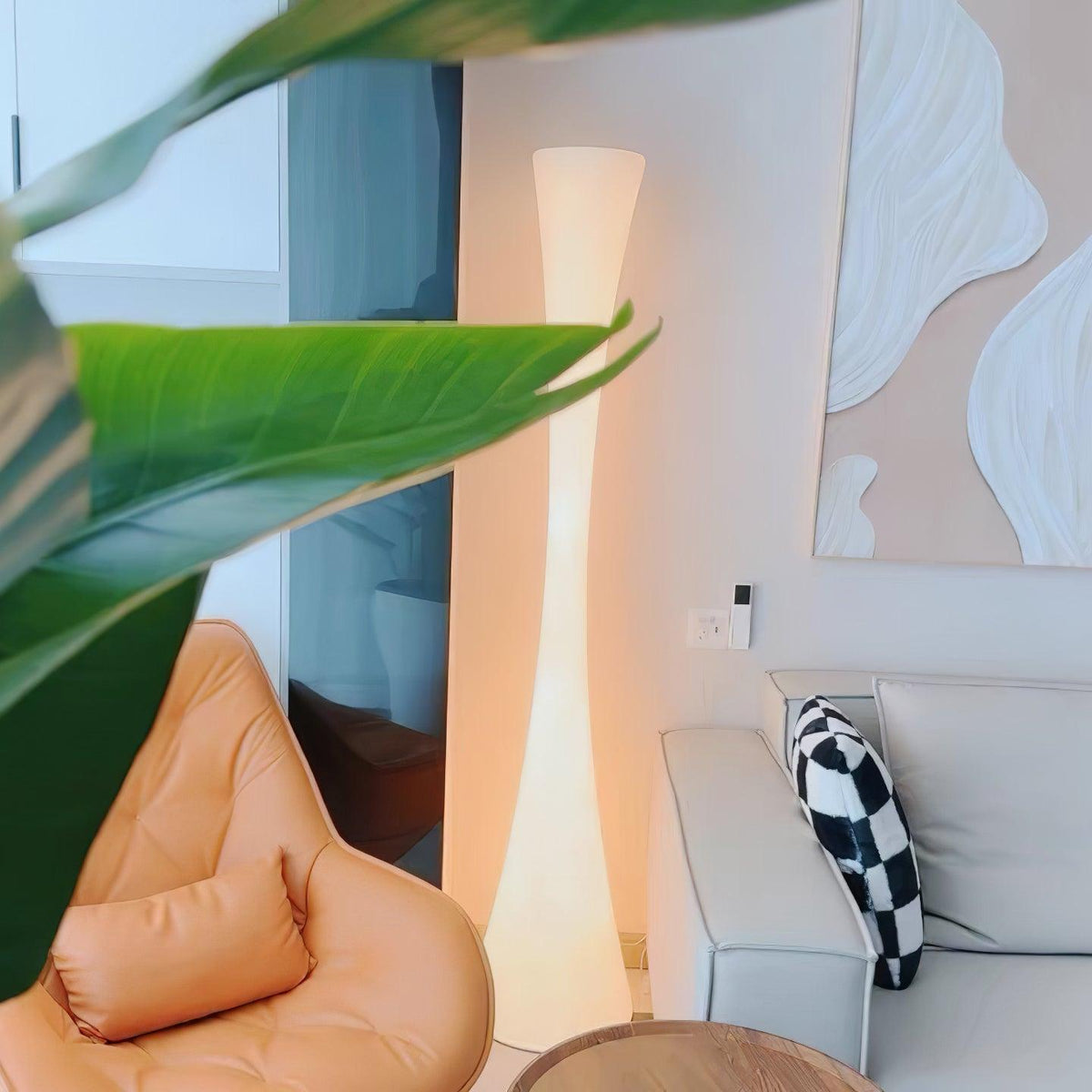 Orelanora Floor Lamp White Modern
