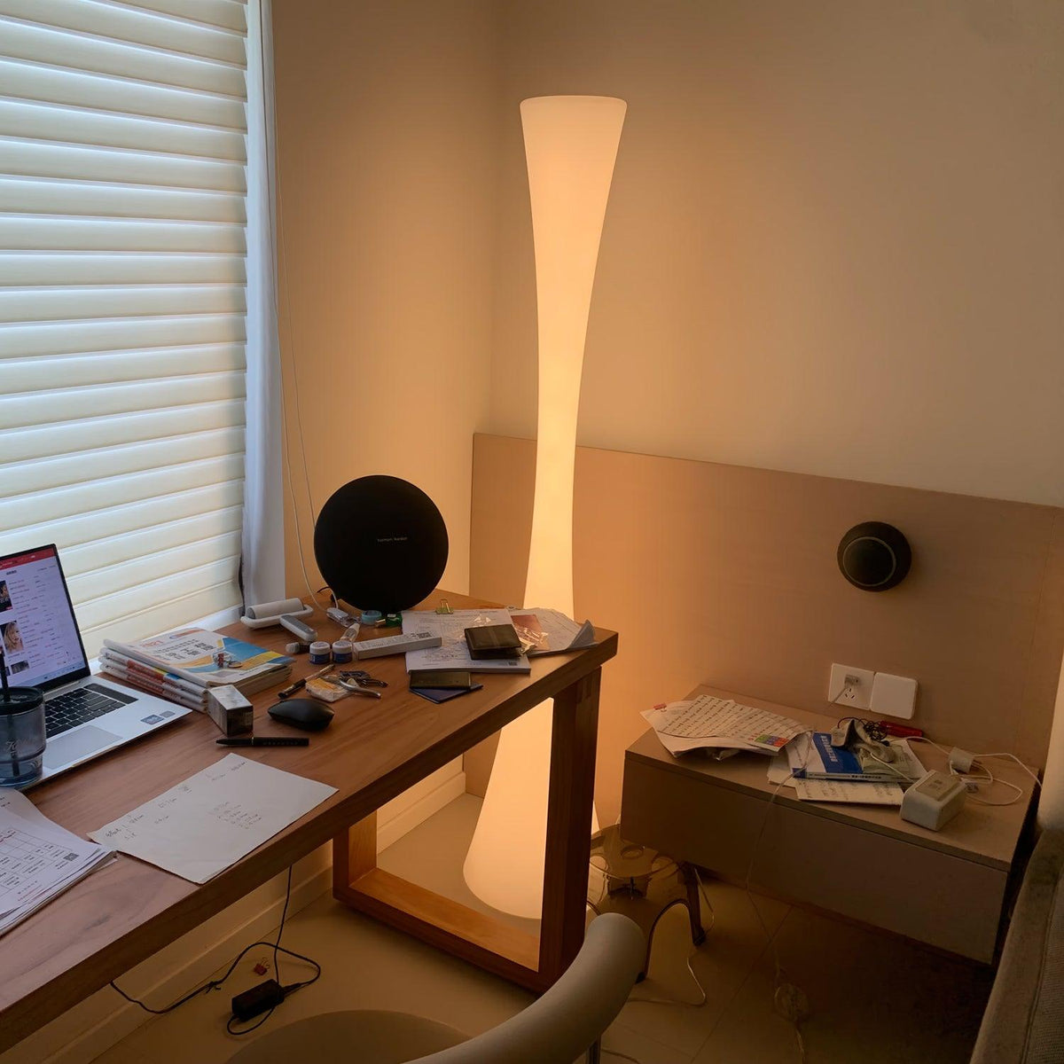 Orelanora Floor Lamp White Modern