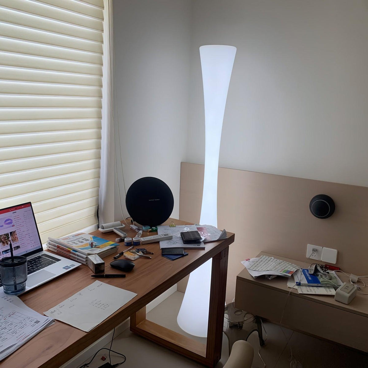 Orelanora Floor Lamp White Modern