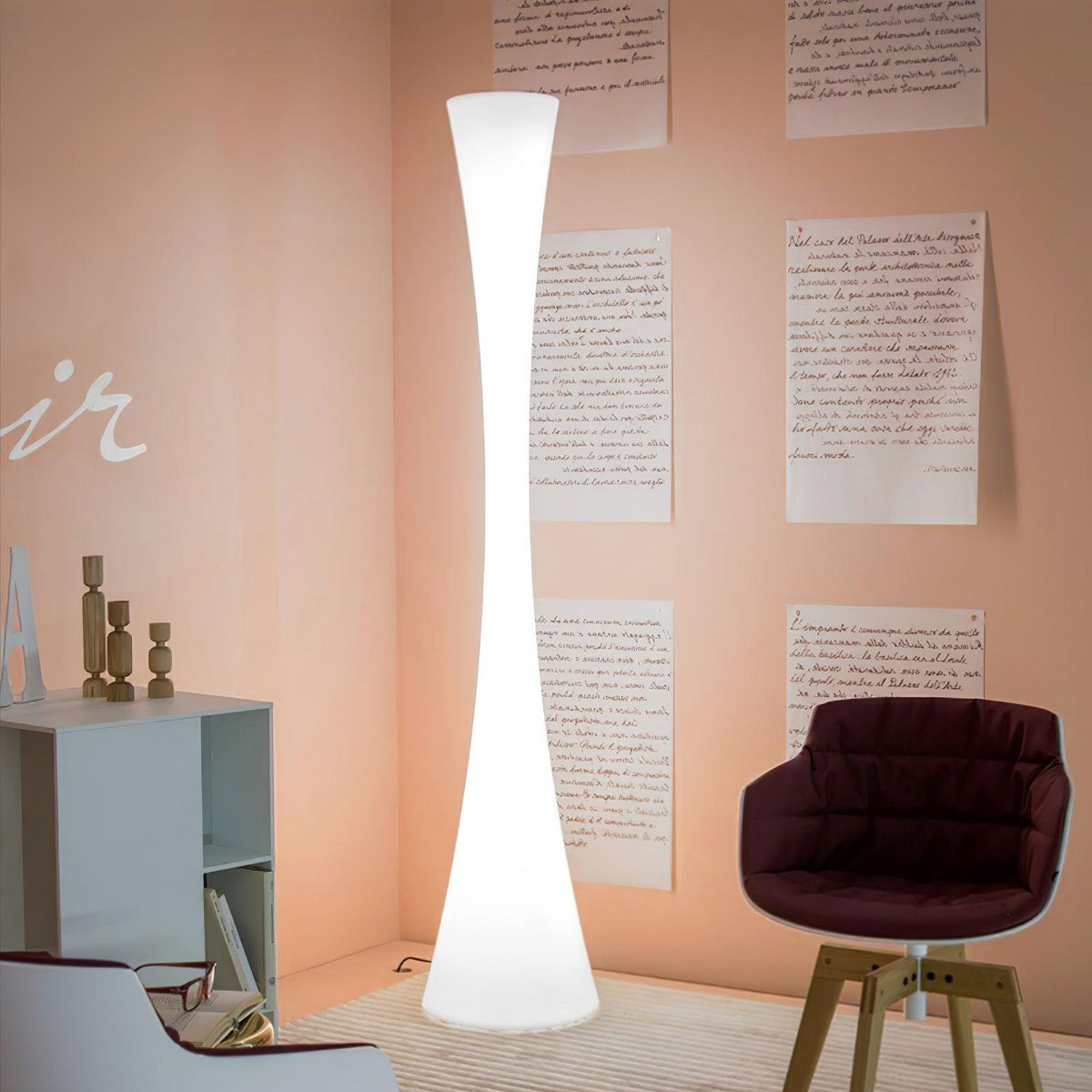 Orelanora Floor Lamp White Modern