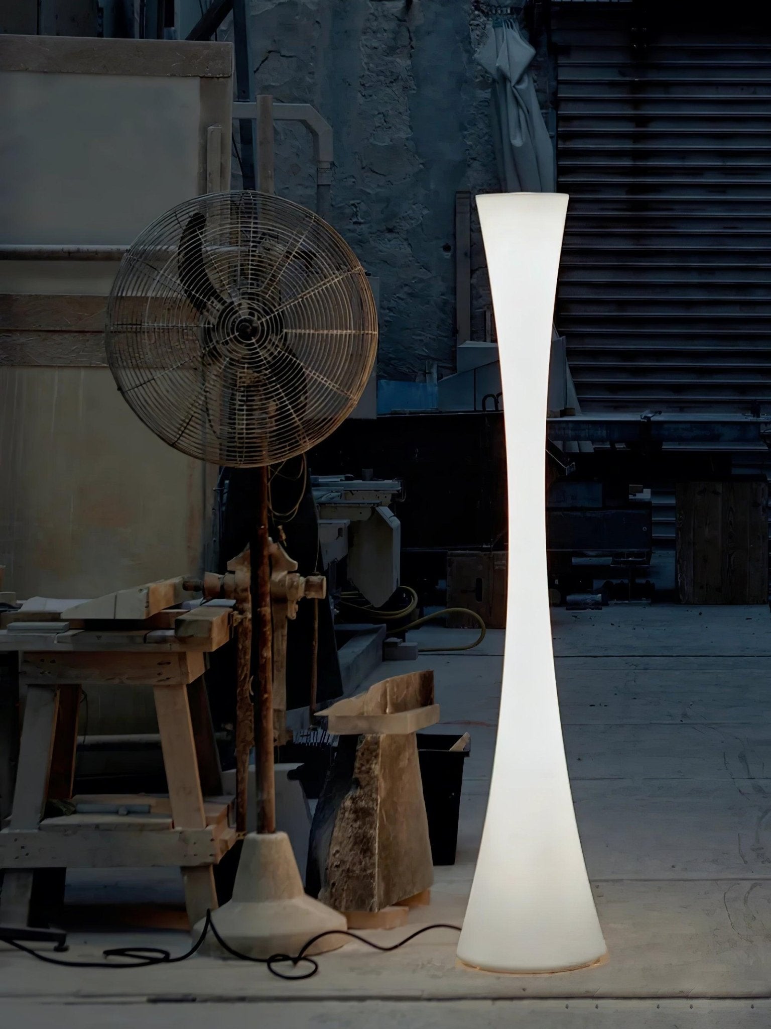 Orelanora Floor Lamp White Modern