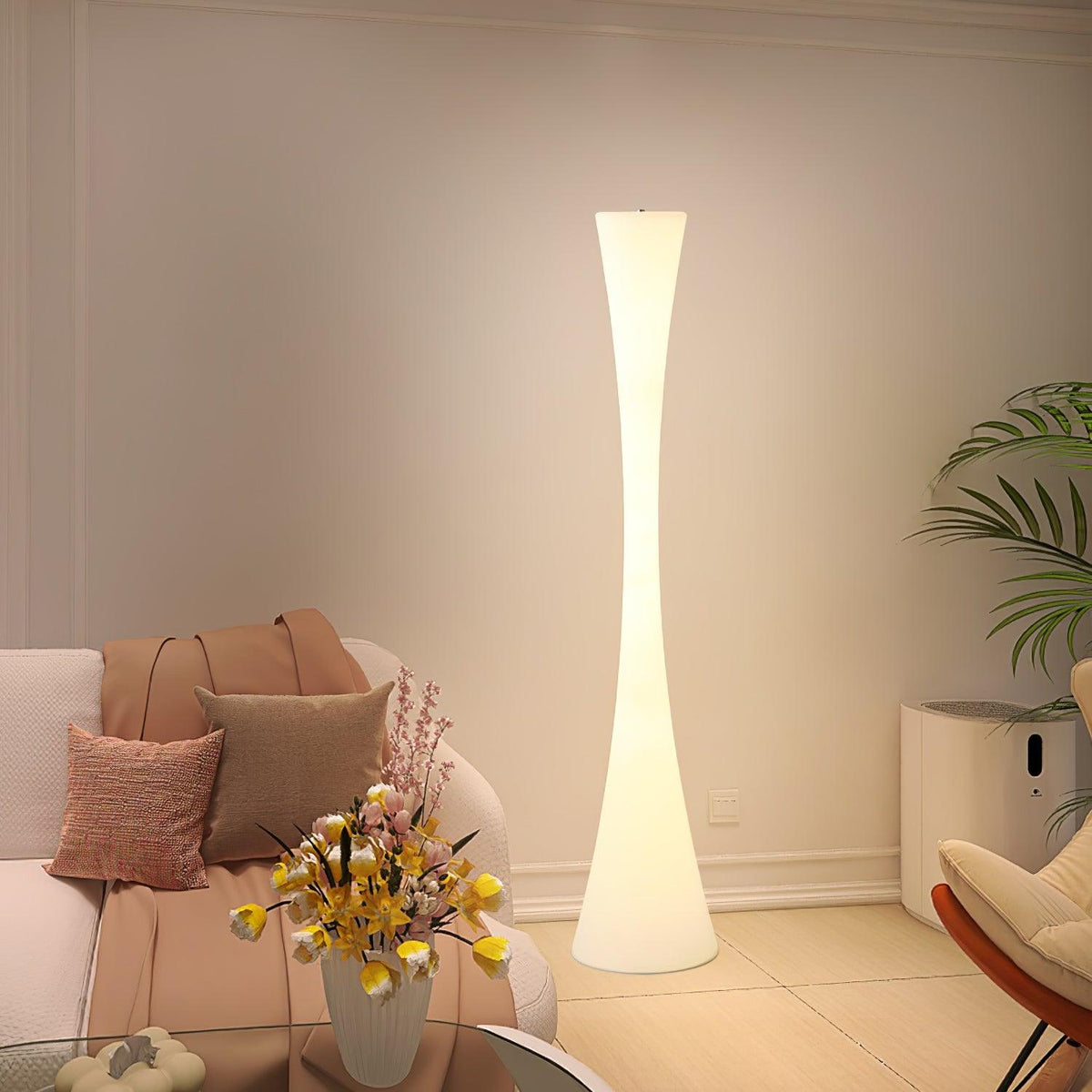 Orelanora Floor Lamp White Modern